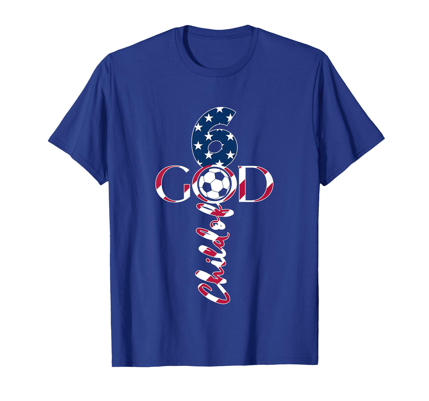 JESUS 6 YEARS CHILD OF GOD SOCCER 6TH BIRTHDAY T-Shirt
