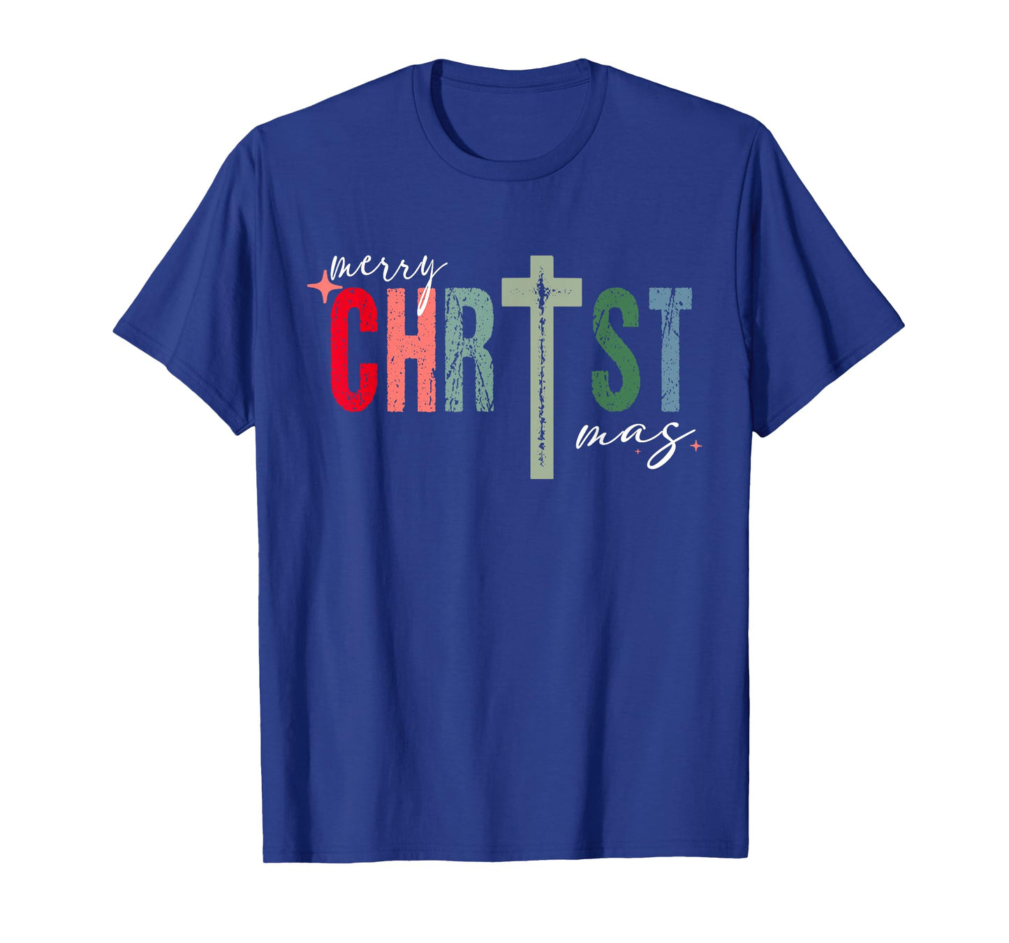 Merry Christmas Christian Jesus Cross Faith Religious Xmas T-Shirt