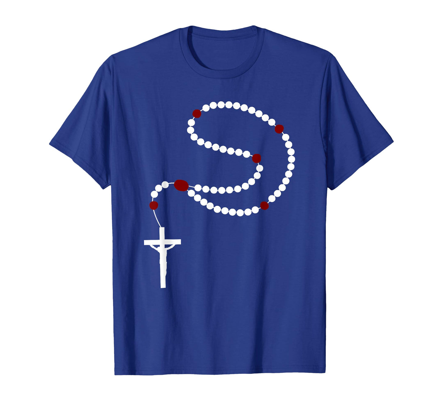 Catholic Rosary Beads Crucifix Christian Faith T-Shirt