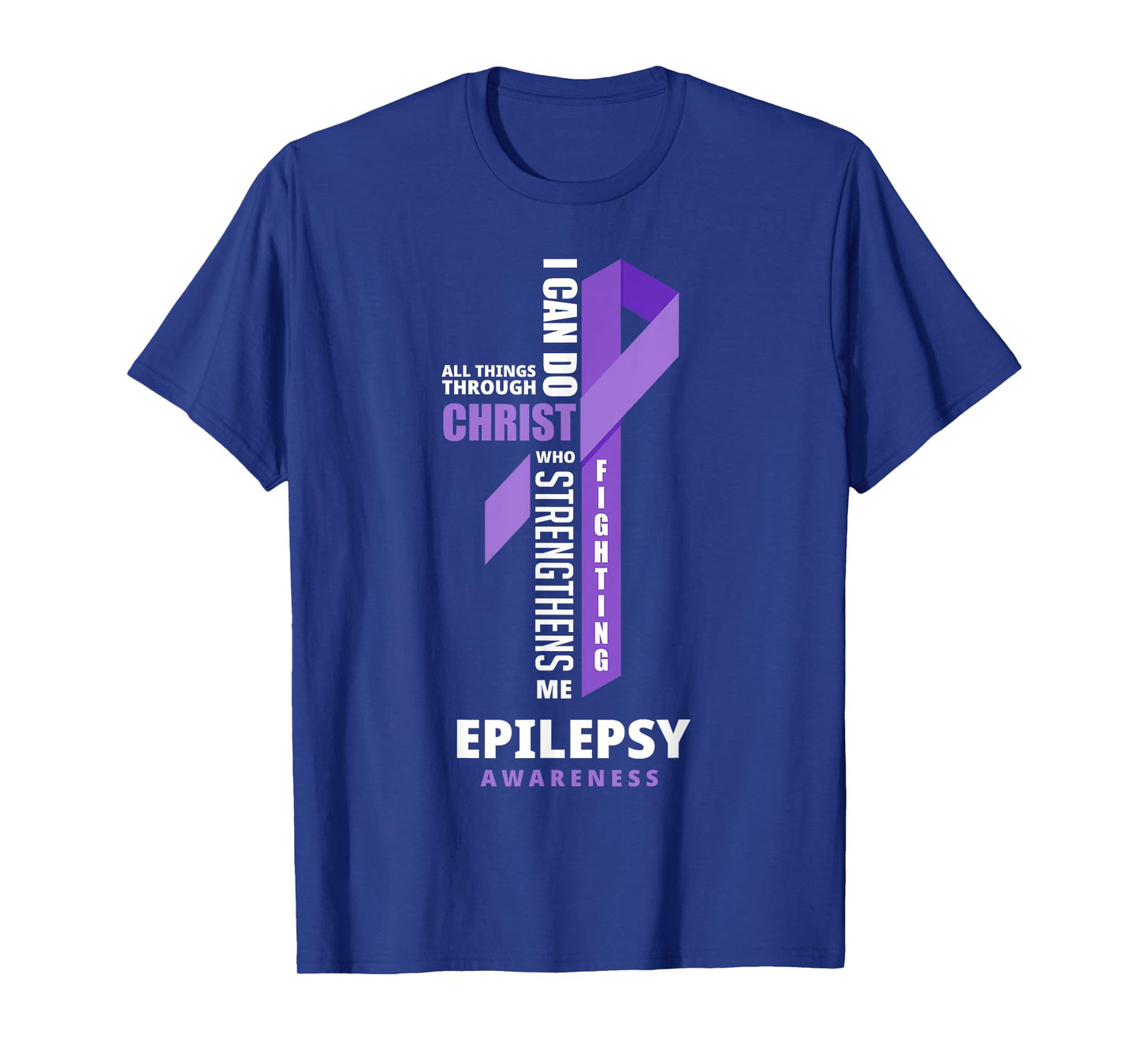 Epilepsy Warrior God Jesus Christ Epilepsy Awareness T-Shirt