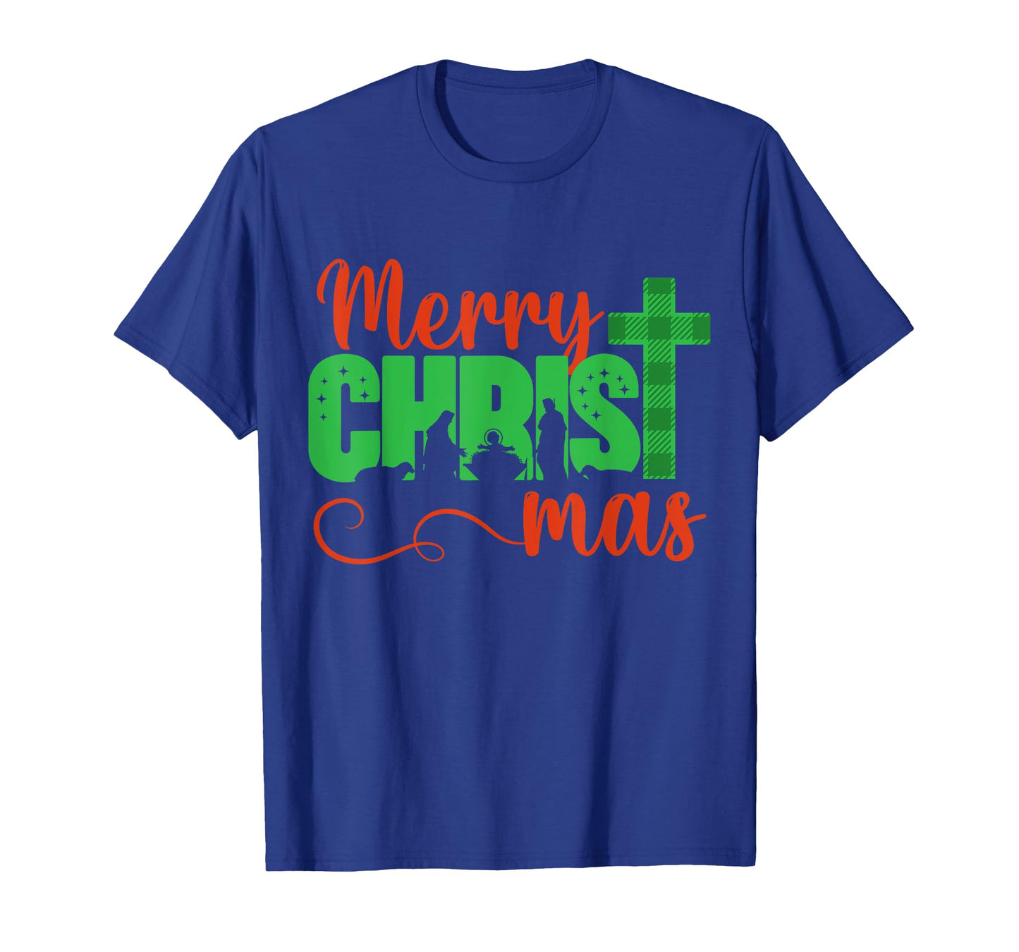 Merry Christ Mas Christian Christmas Jesus Christmas Family T-Shirt