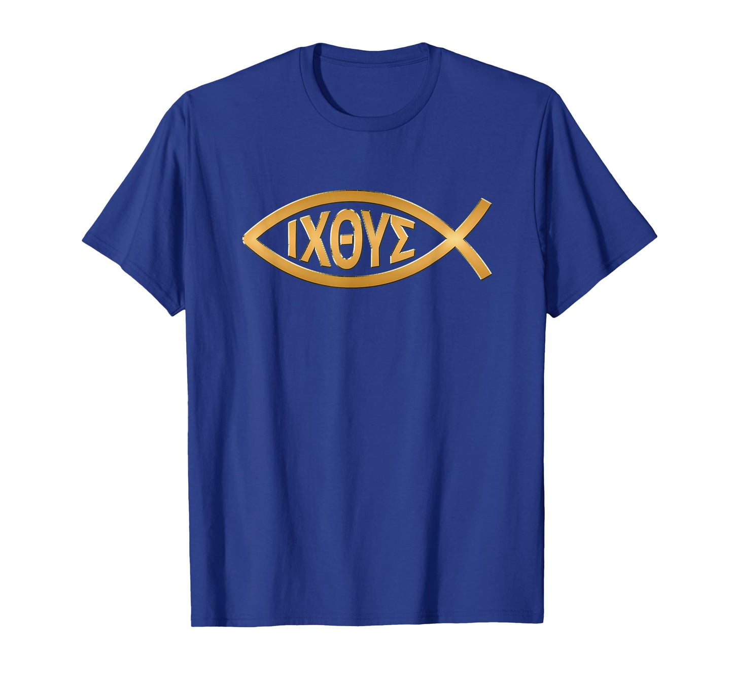 Christian Shirt - Ichthys Jesus Fish Symbol Emblem - Faith T-Shirt