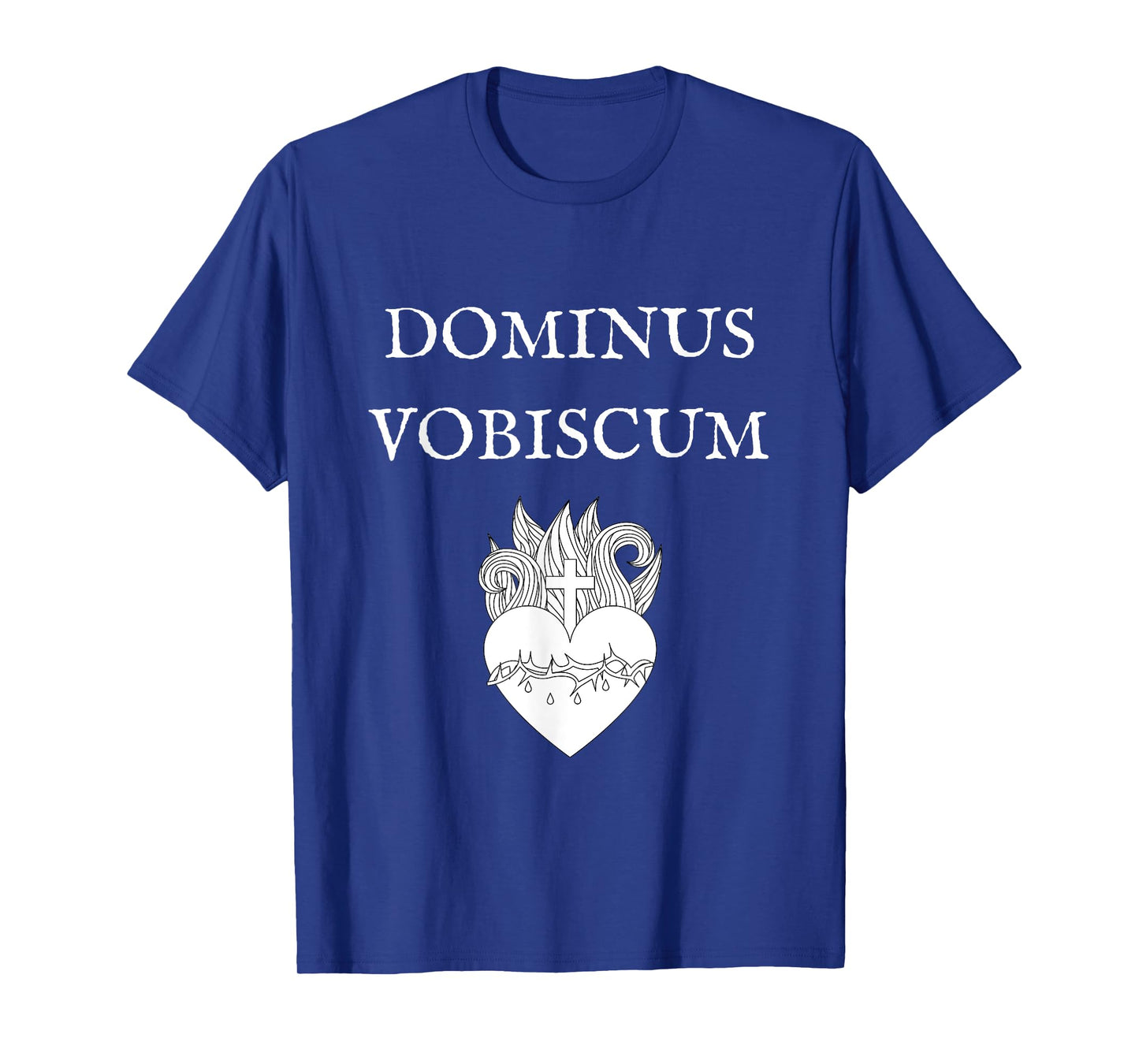 Dominus Vobiscum Traditional Latin Catholic Sacred Heart T-Shirt