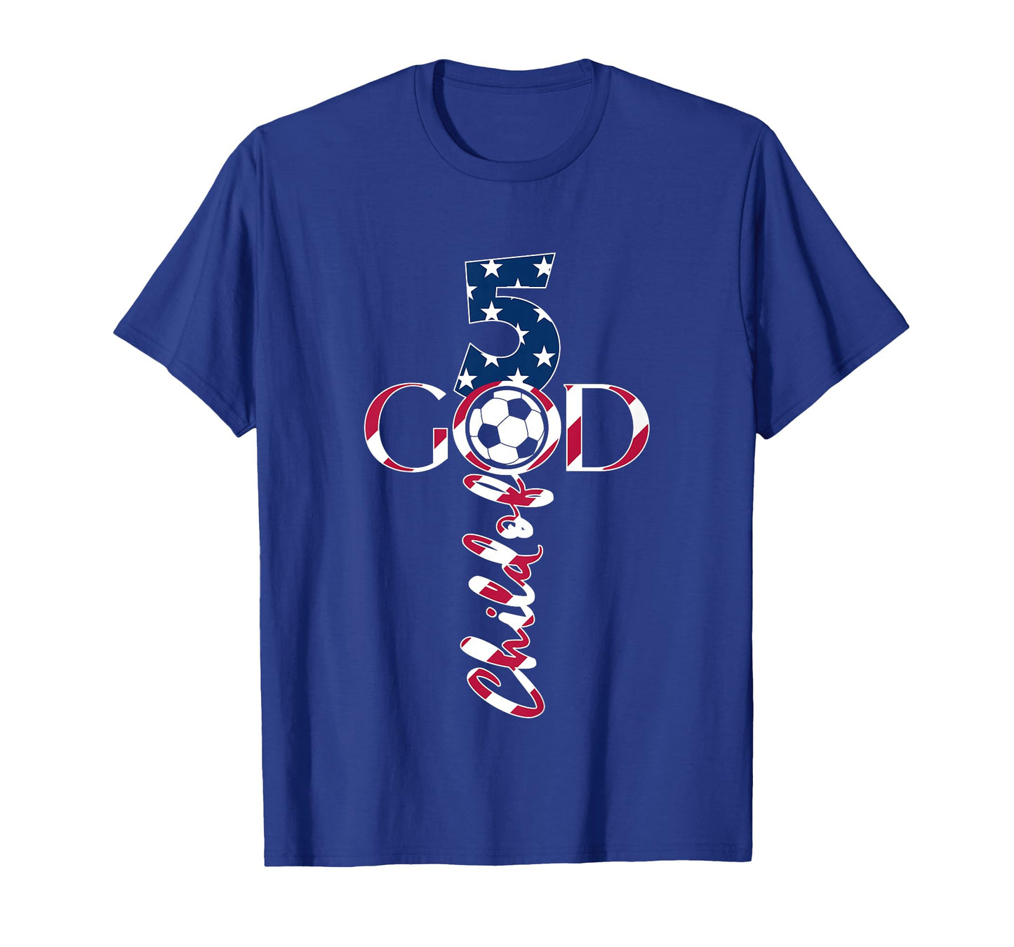JESUS 5 YEARS CHILD OF GOD SOCCER 5TH BIRTHDAY T-Shirt