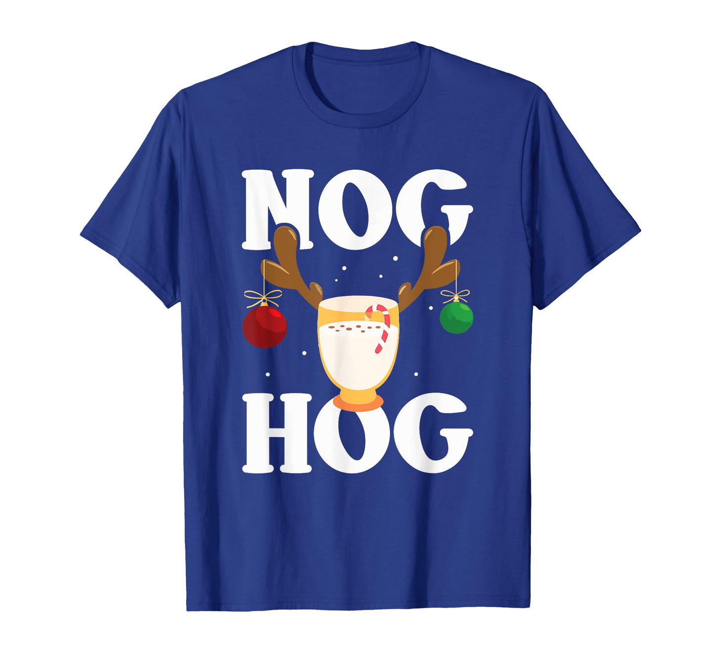 Nog Hog - National Eggnog Day - Egg Nog Christmas Holiday T-Shirt