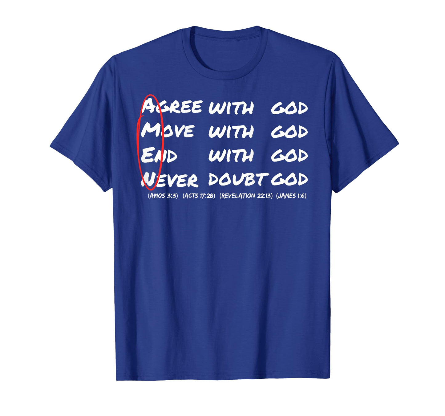 Amen Agree With God Christian Bible Verse Jesus Christ T-Shirt