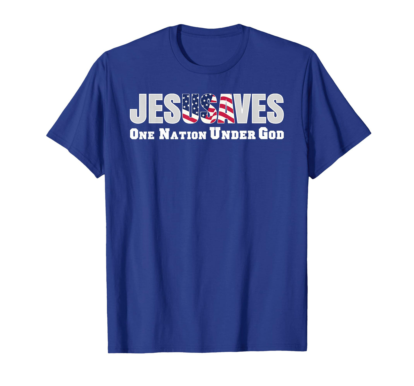 Jesus Saves USA One Nation Under God Christian Bible Pray T-Shirt