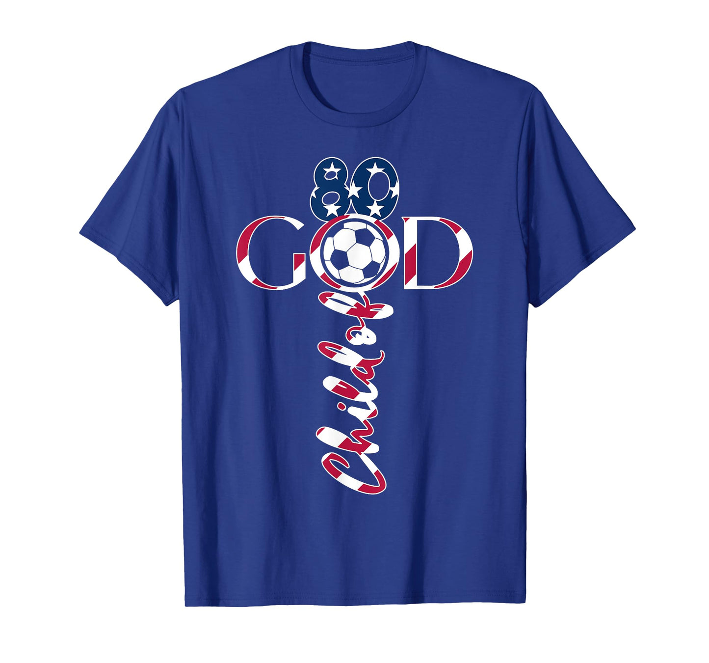 JESUS 80 YEARS CHILD OF GOD SOCCER 80TH BIRTHDAY T-Shirt