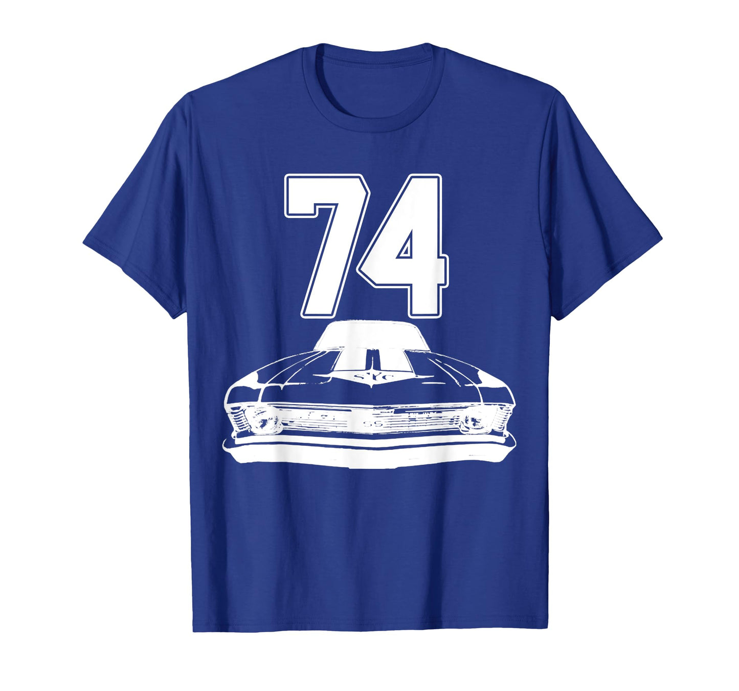 1974 74 Chevys Nova 2 Classic Car Old School Muscle Car T-Shirt