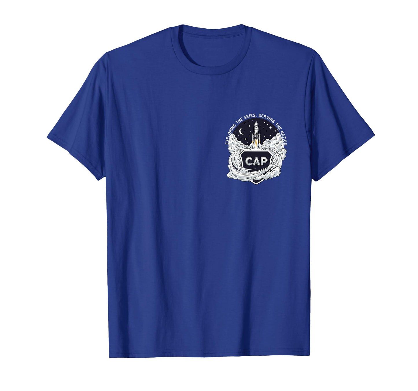 Cap Civil Air Patrol Rocket Launch Exploring The Skies T-Shirt