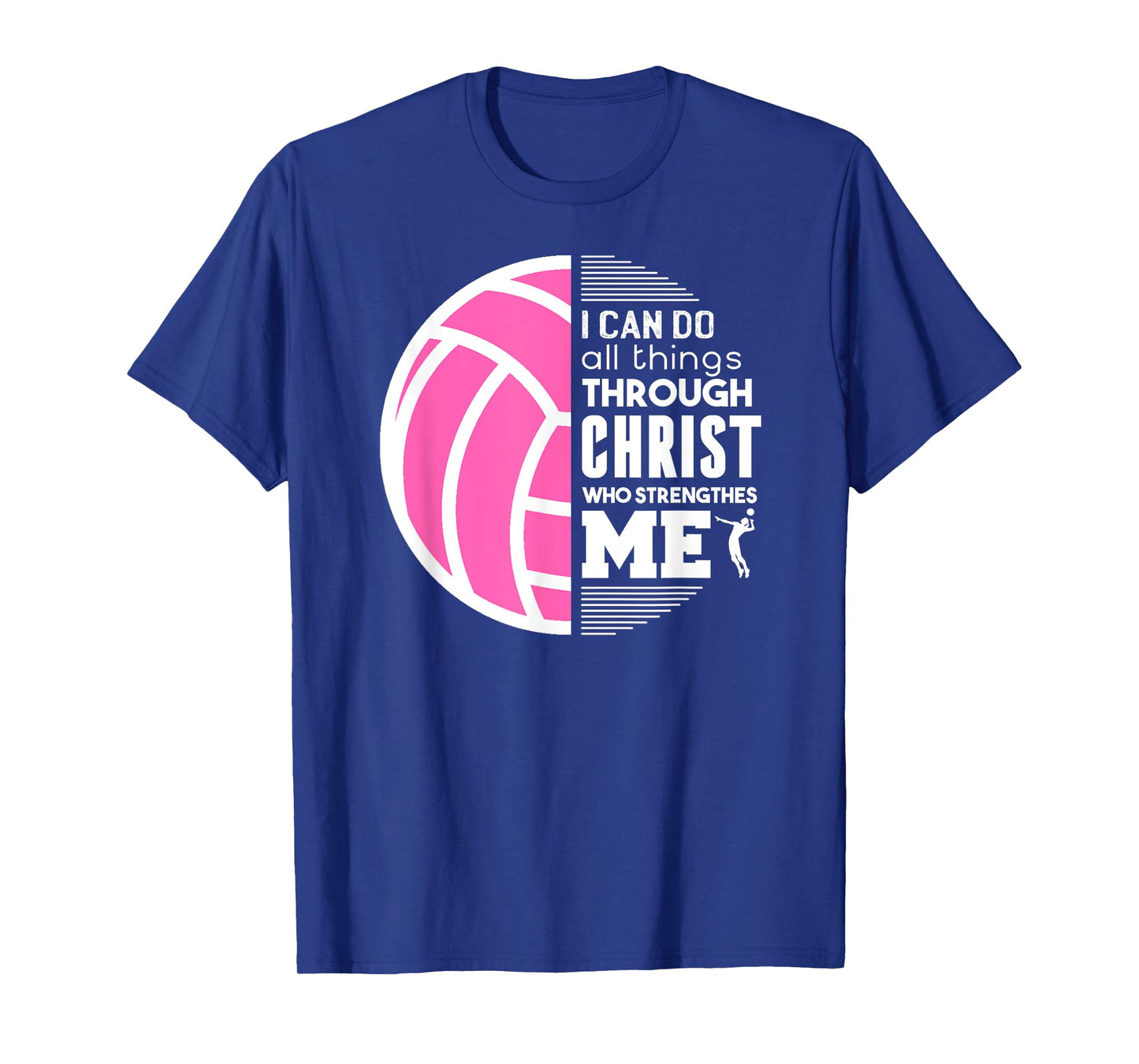 Christian Volleyball I Can Do All Things Philippians Gift T-Shirt