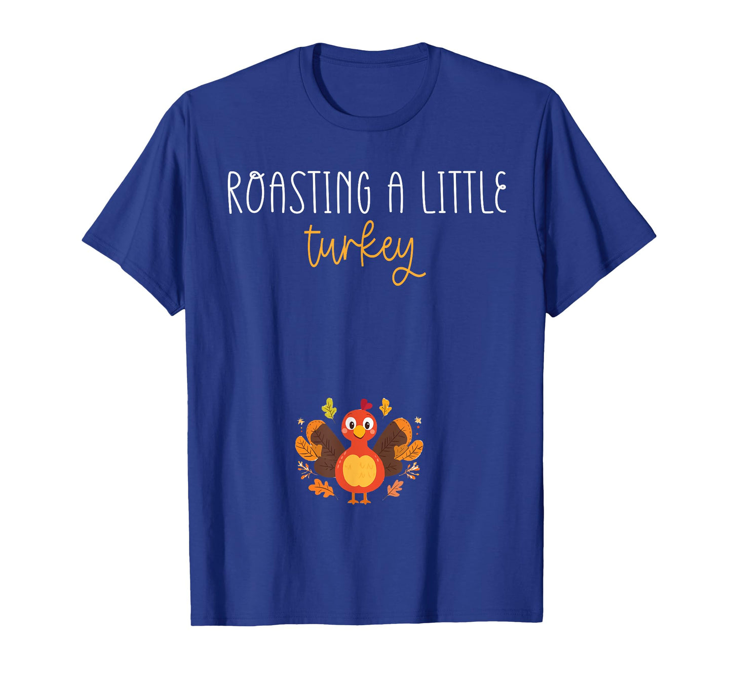 Vintage Growing A Little Turkey Thanksgiving Pregnancy T-Shirt
