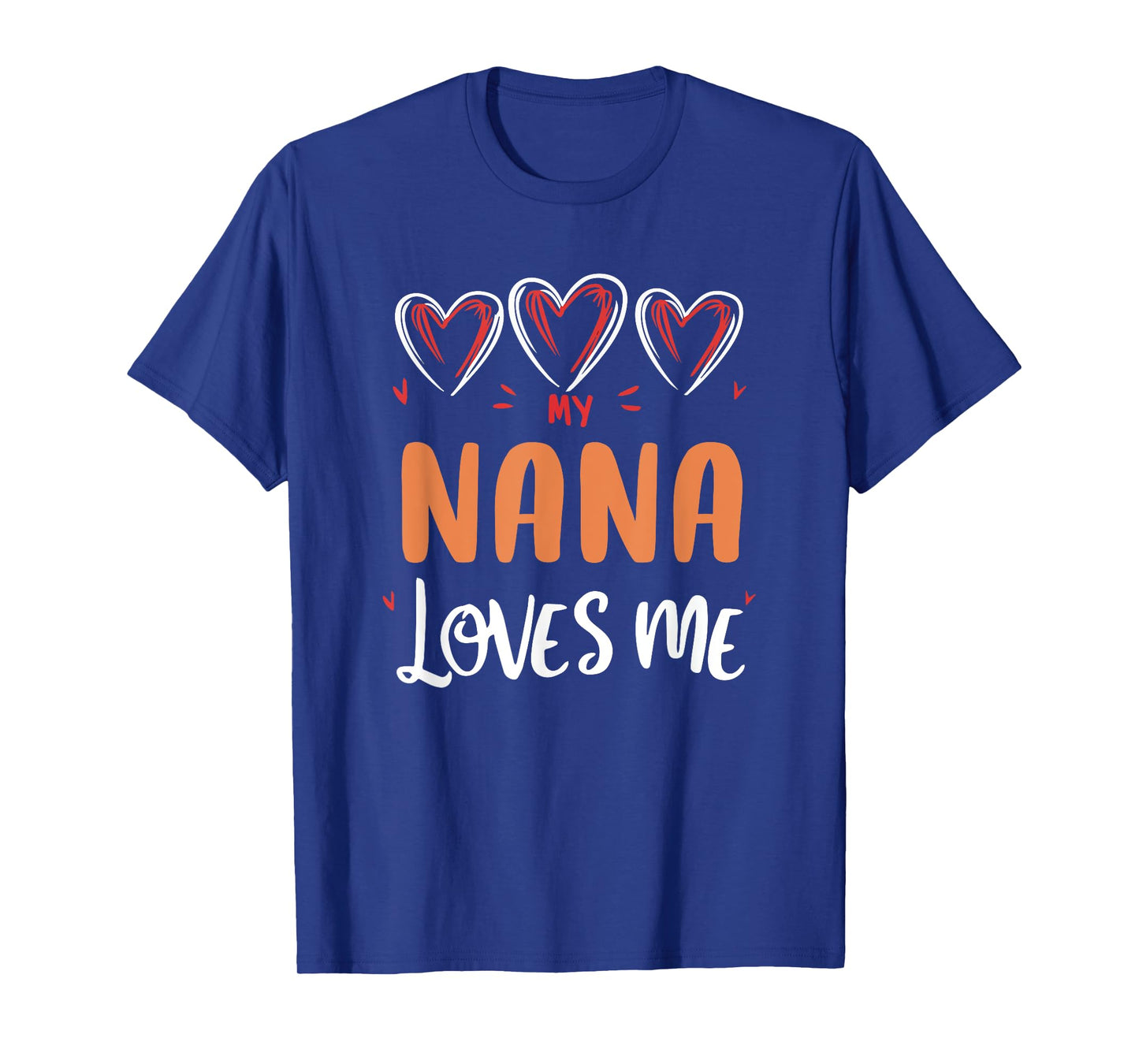 My Nana Loves Me Grandkids Kids Grandma T-Shirt