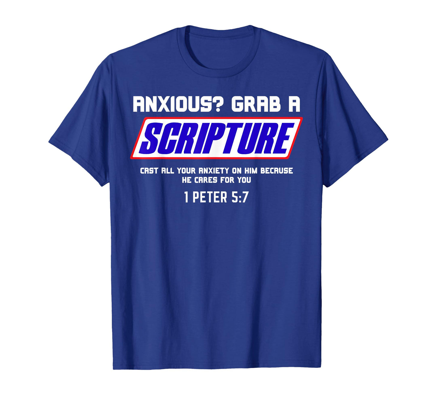Anxious? Grab Scripture Christian Mental Health Bible Verse T-Shirt