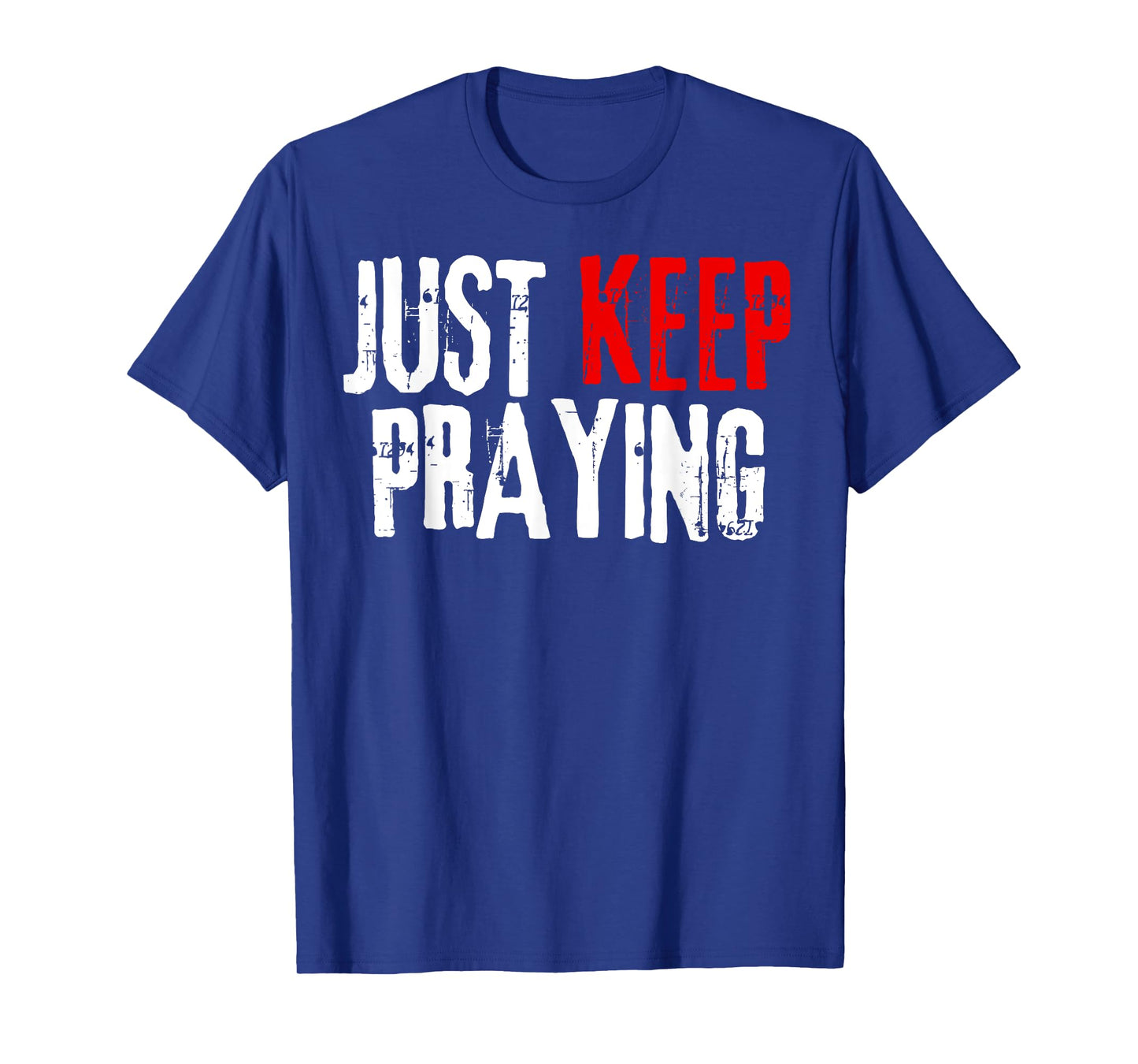 Just Keep Praying Hands Prayer Religious Christian Praying T-Shirt