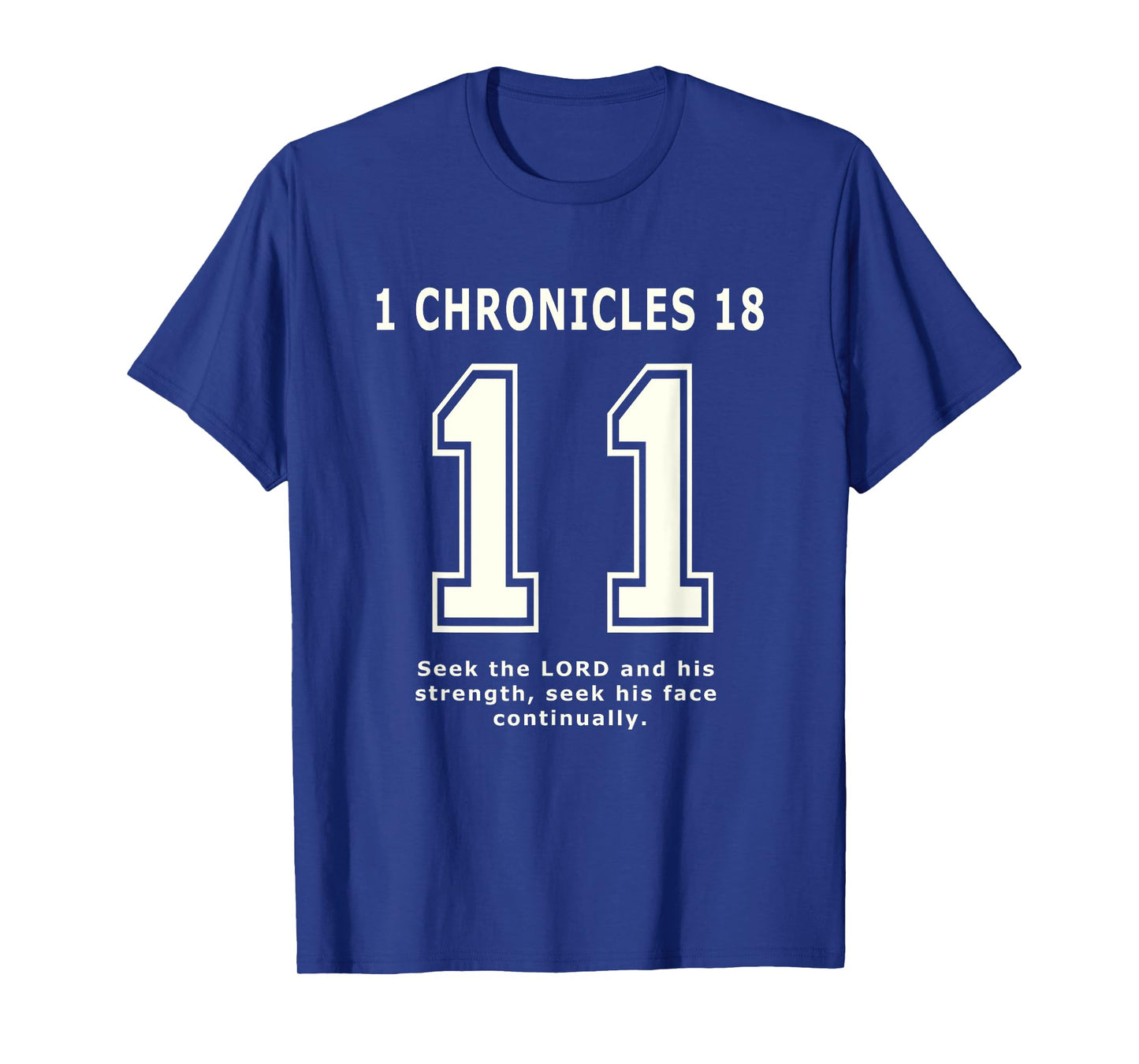 1 Chronicles 11 Team Sports Bible Verse Christian Jersey T-Shirt