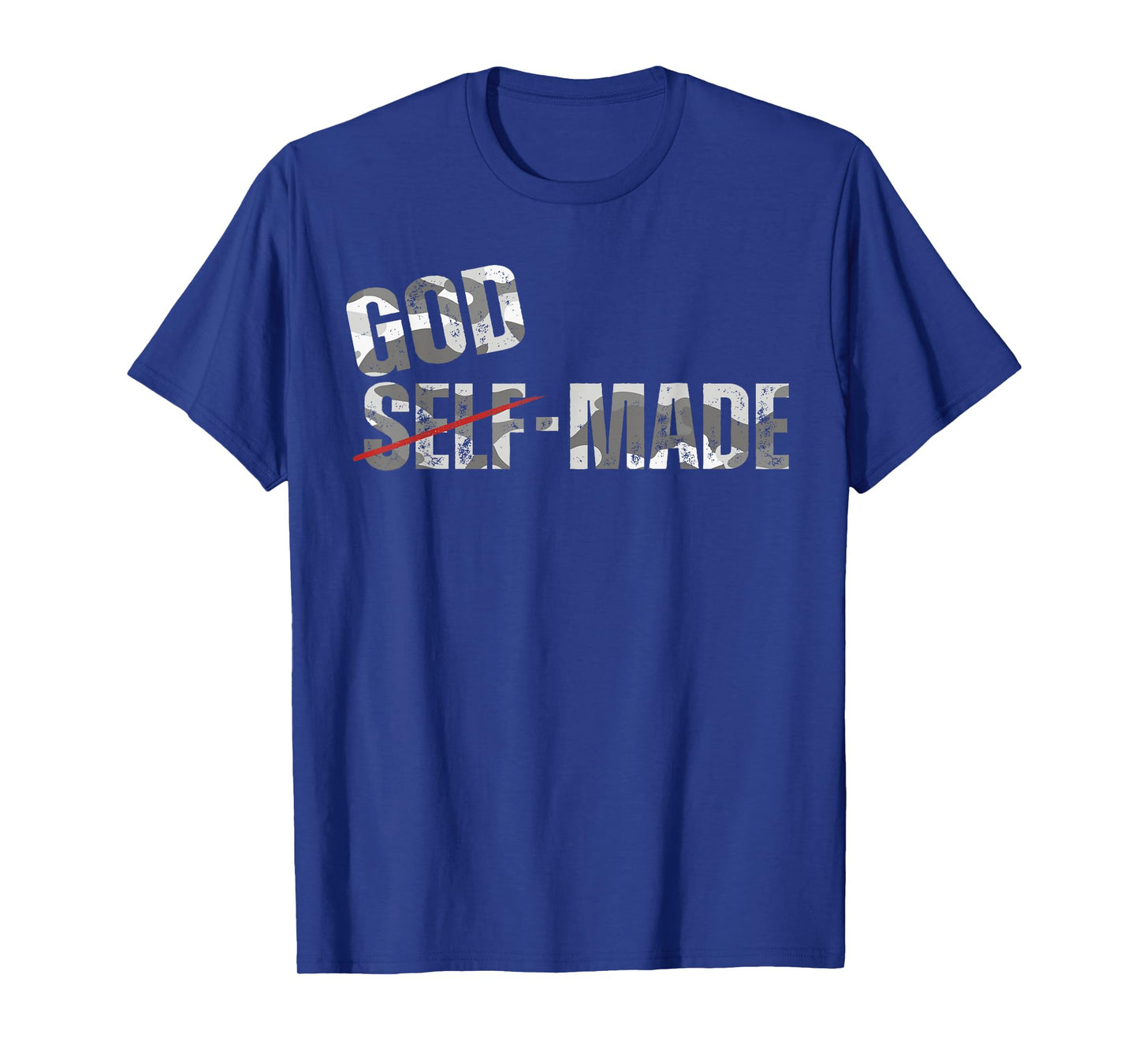 University Men God Made Camo Camouflage Back to School Dad T-Shirt