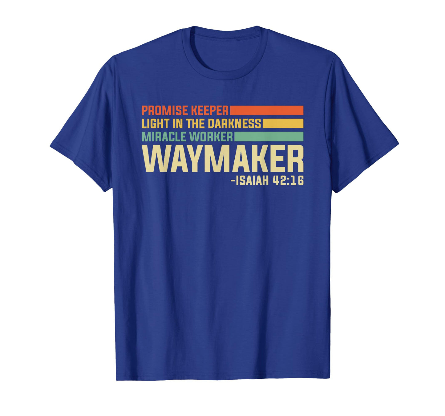 Waymaker Promise Keeper Christian Bible Verse Retro Vintage T-Shirt
