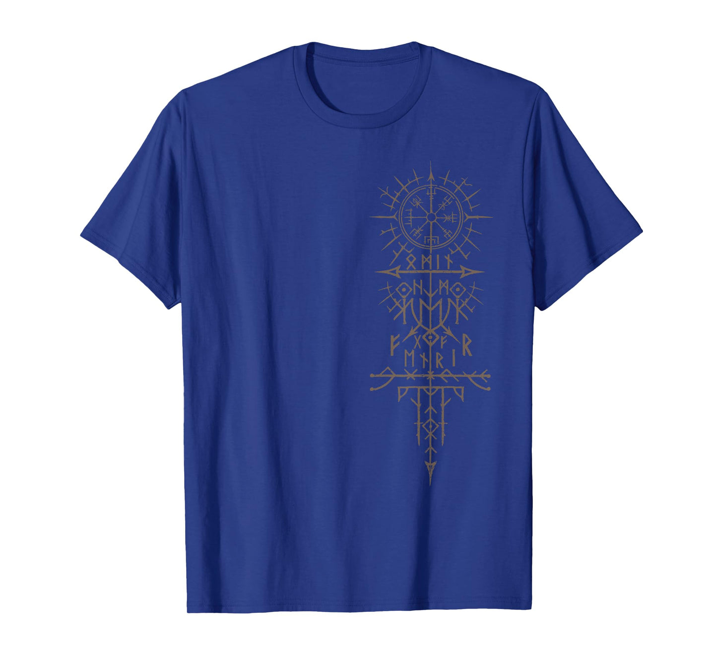 Walhalla Odin Fenrir Runes Nordic Compass Viking T-Shirt