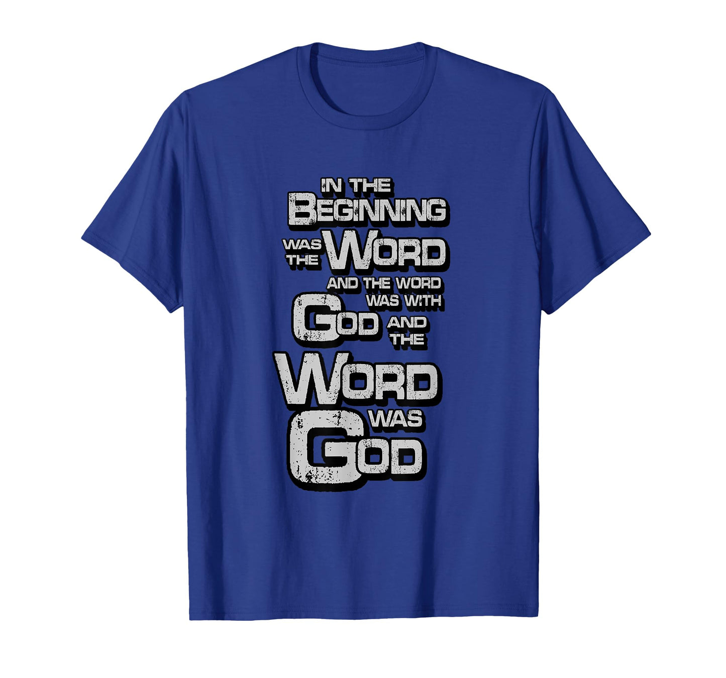 John 1:1 In the Beginning was the Word, Bible Verse T-Shirt