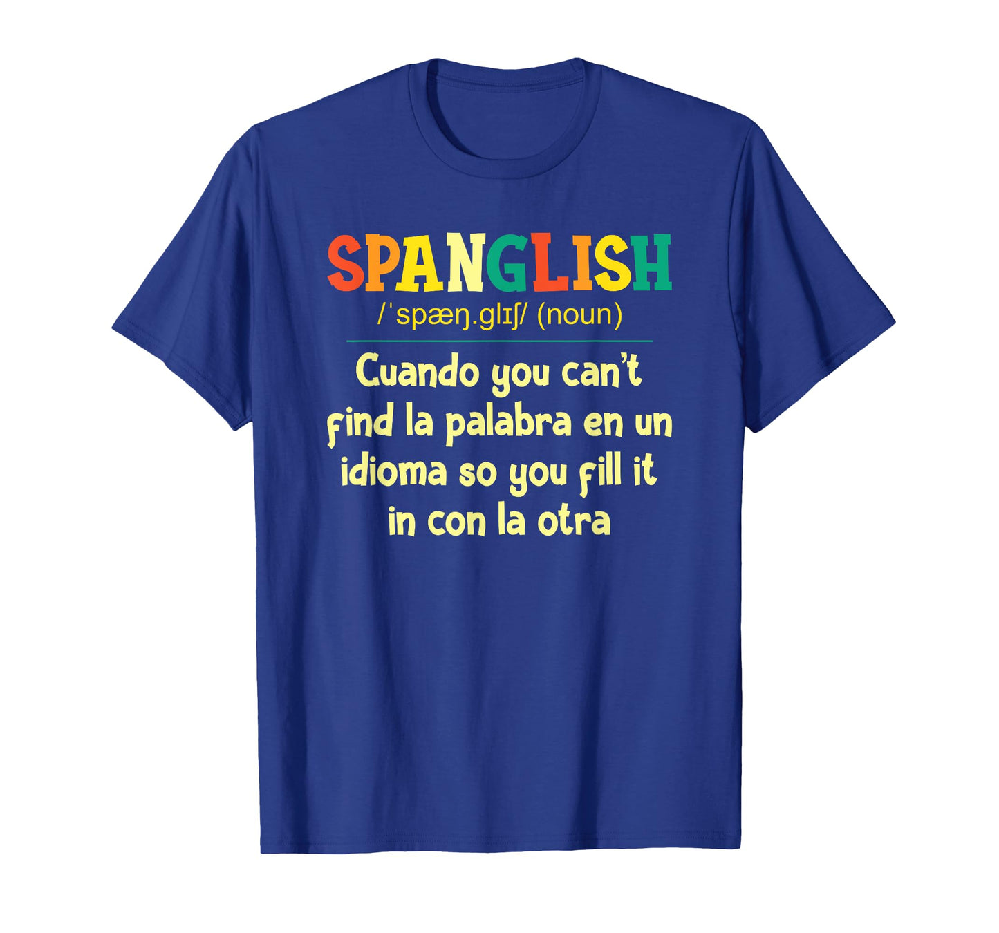 Spanglish Mexico Mexican Spanish Teacher T-Shirt