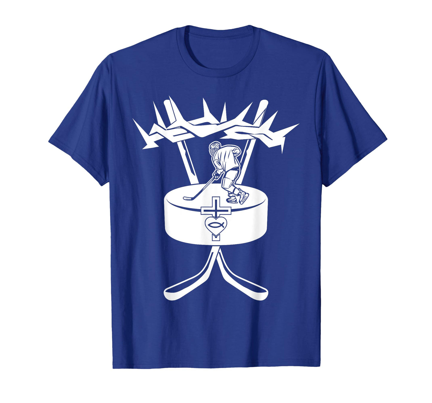 Religious Jesus ICE Hockey Christian GOD ICE Hockey T-Shirt
