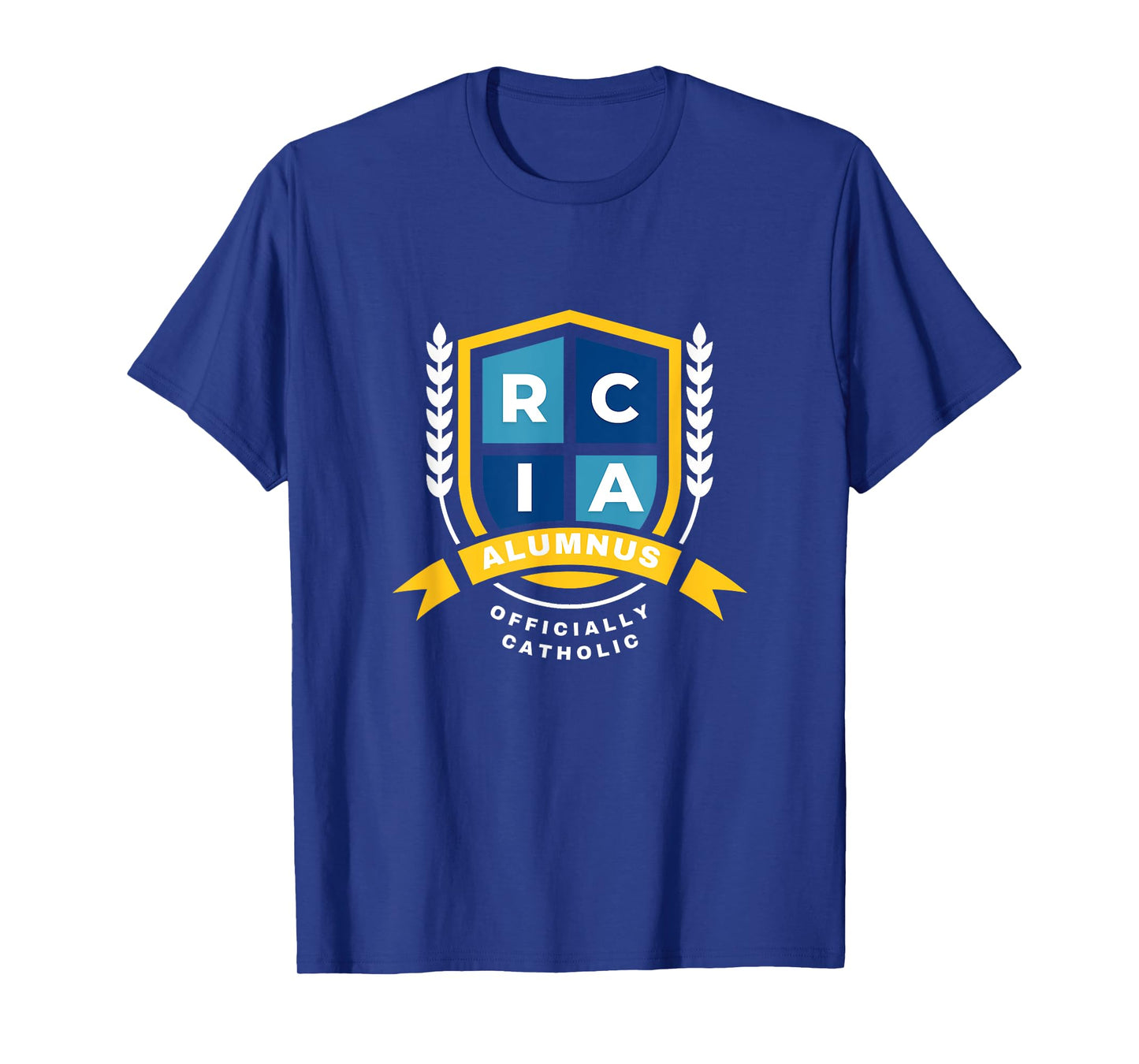 RCIA Alumnus β Officially Catholic Shield Design T-Shirt
