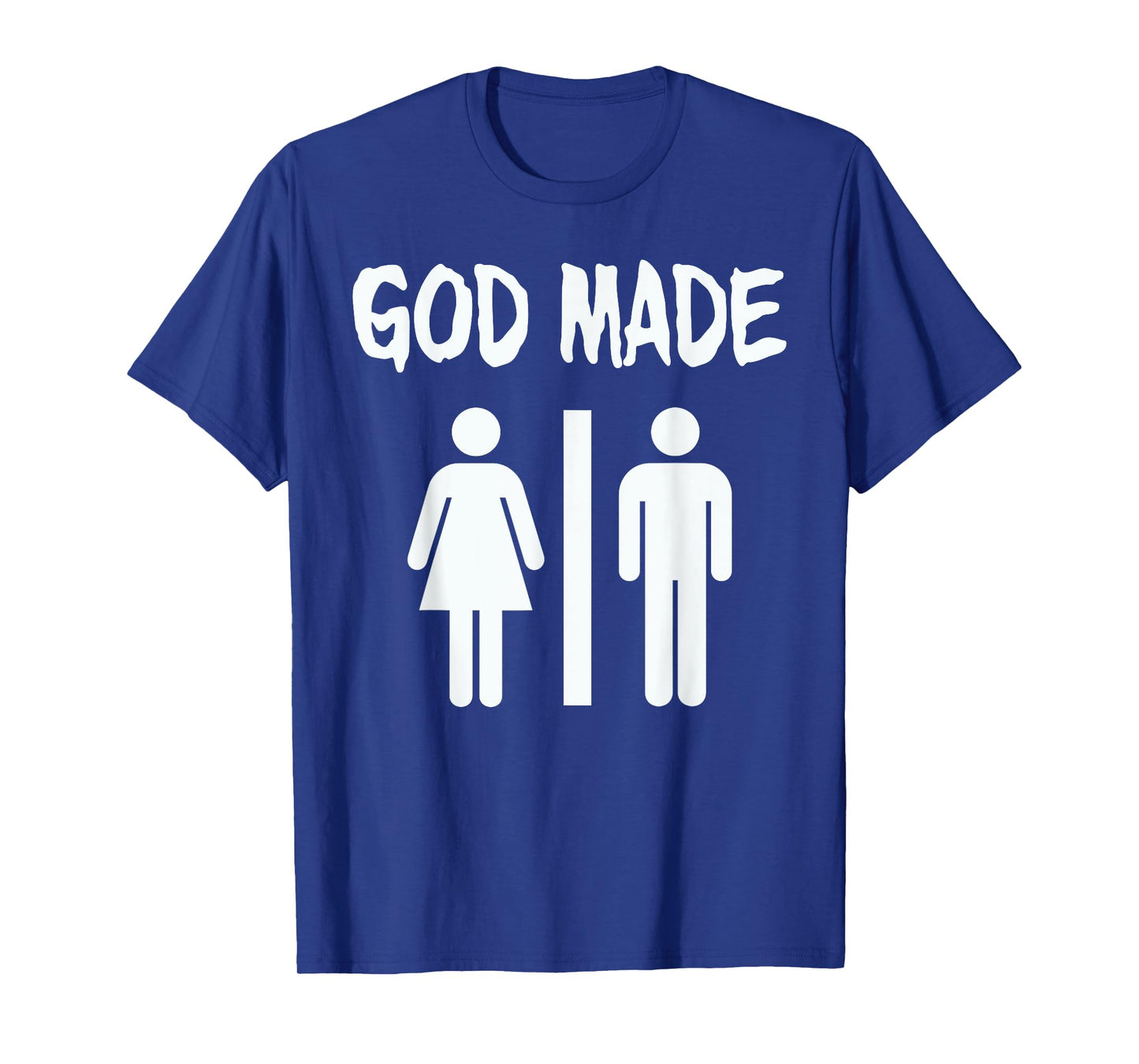 God Made Men Women Funny Christian T-Shirt