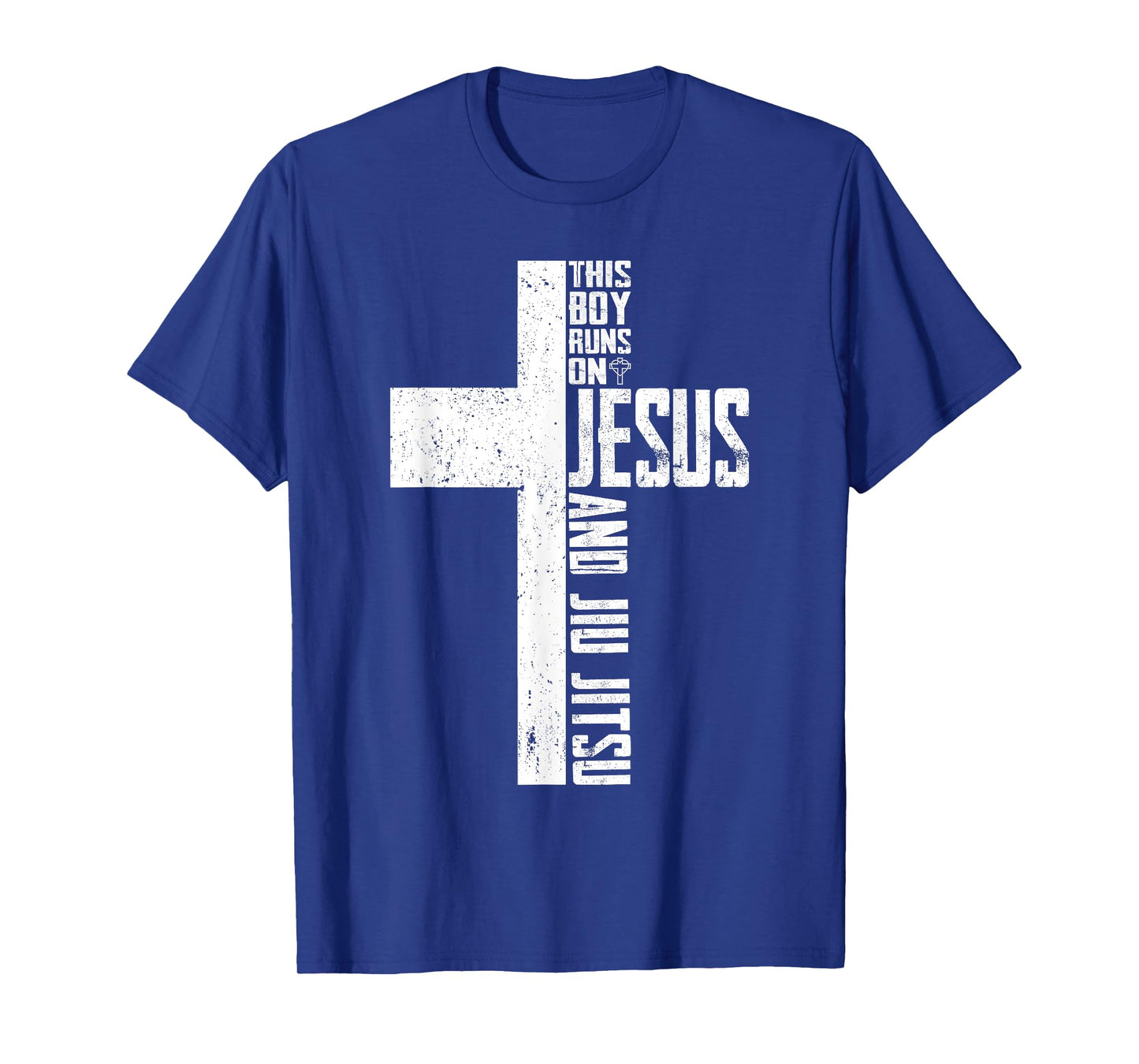 This Boy Runs On Jesus And Jiu Jitsu Christian T-Shirt