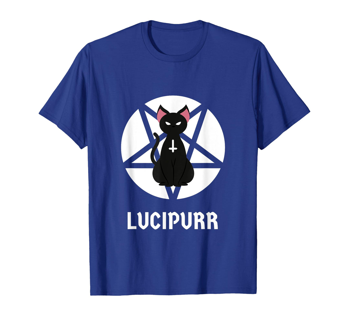 Hail Lucipurr Occult Satanic Cat Antichrist Goth Lucifer 666 Men Women T-Shirt