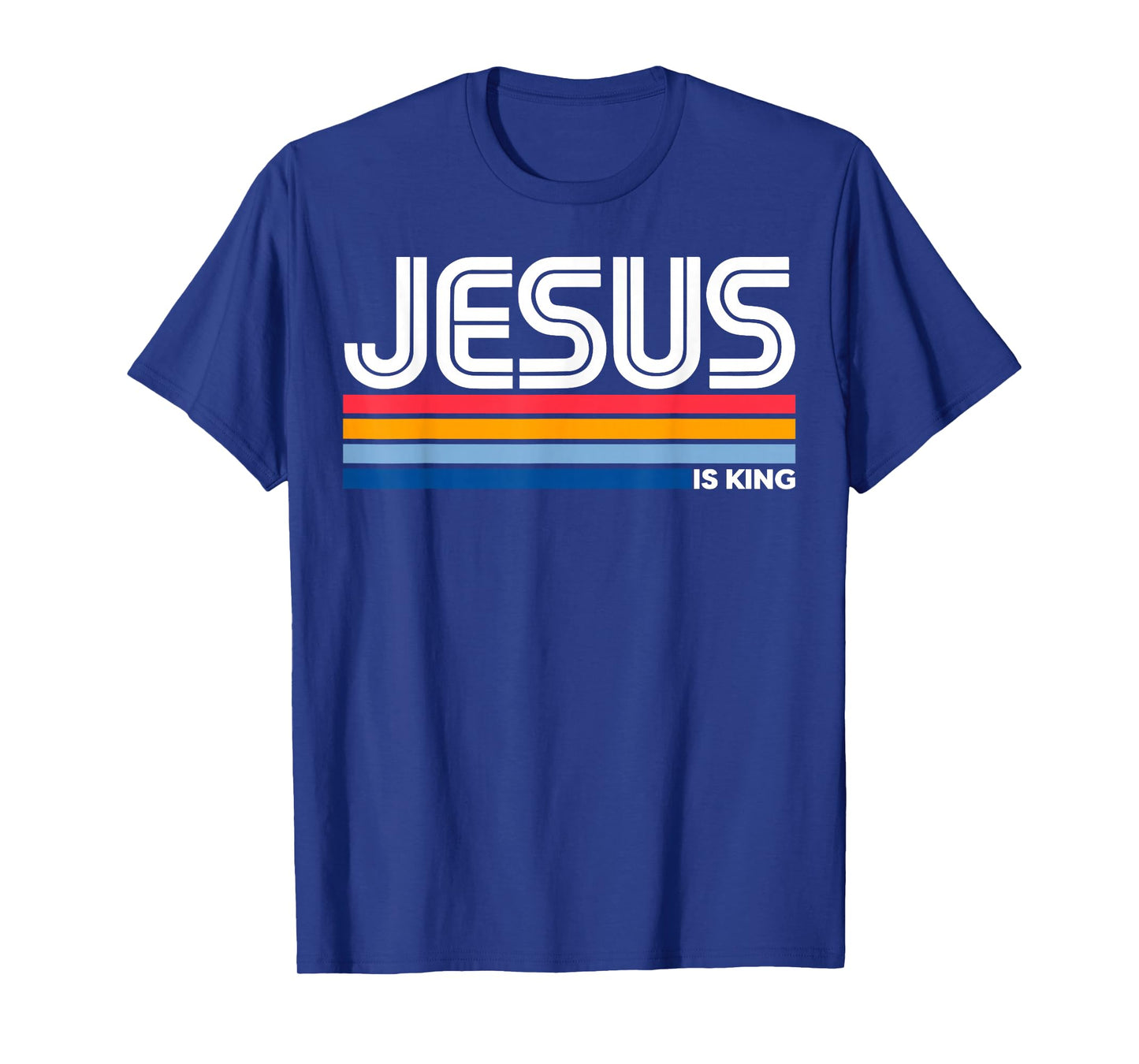 Jesus is King Christian Cross God Faith Bible Religious Pray T-Shirt