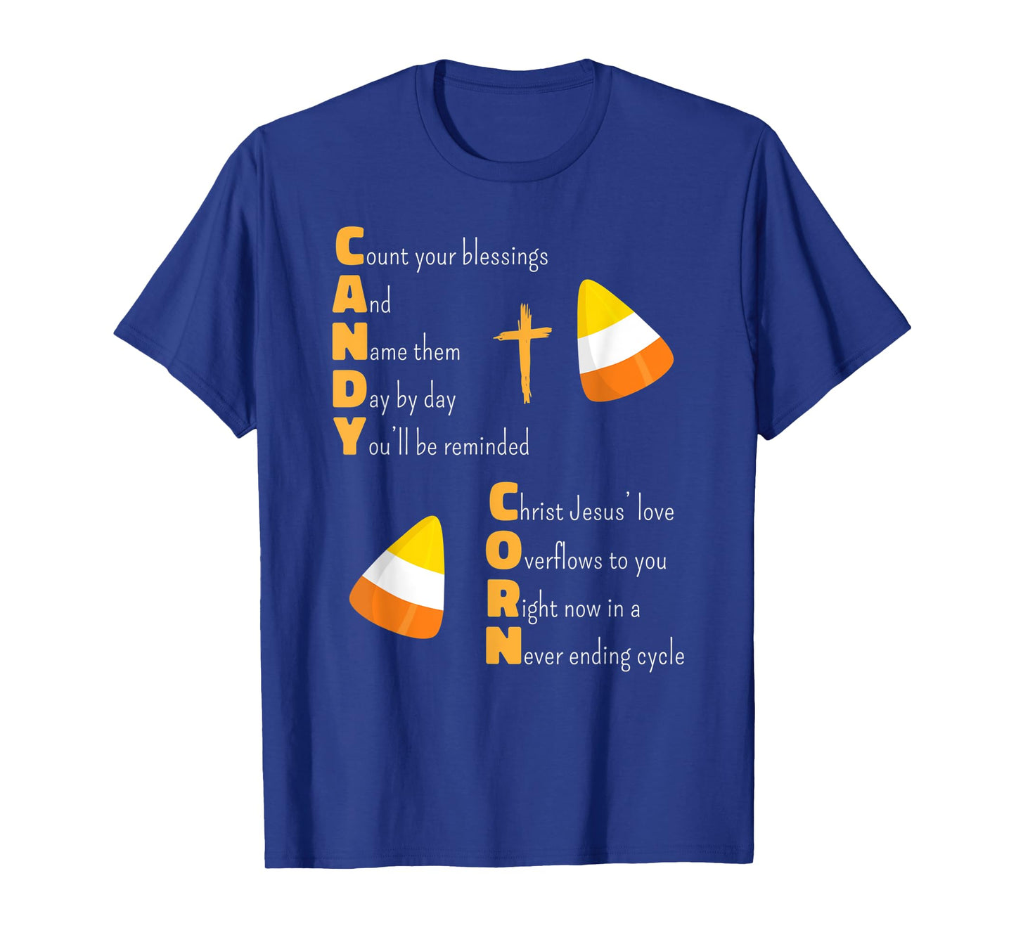 Christian Candy Corn Halloween Jesus Loves Boys Girls Kids T-Shirt