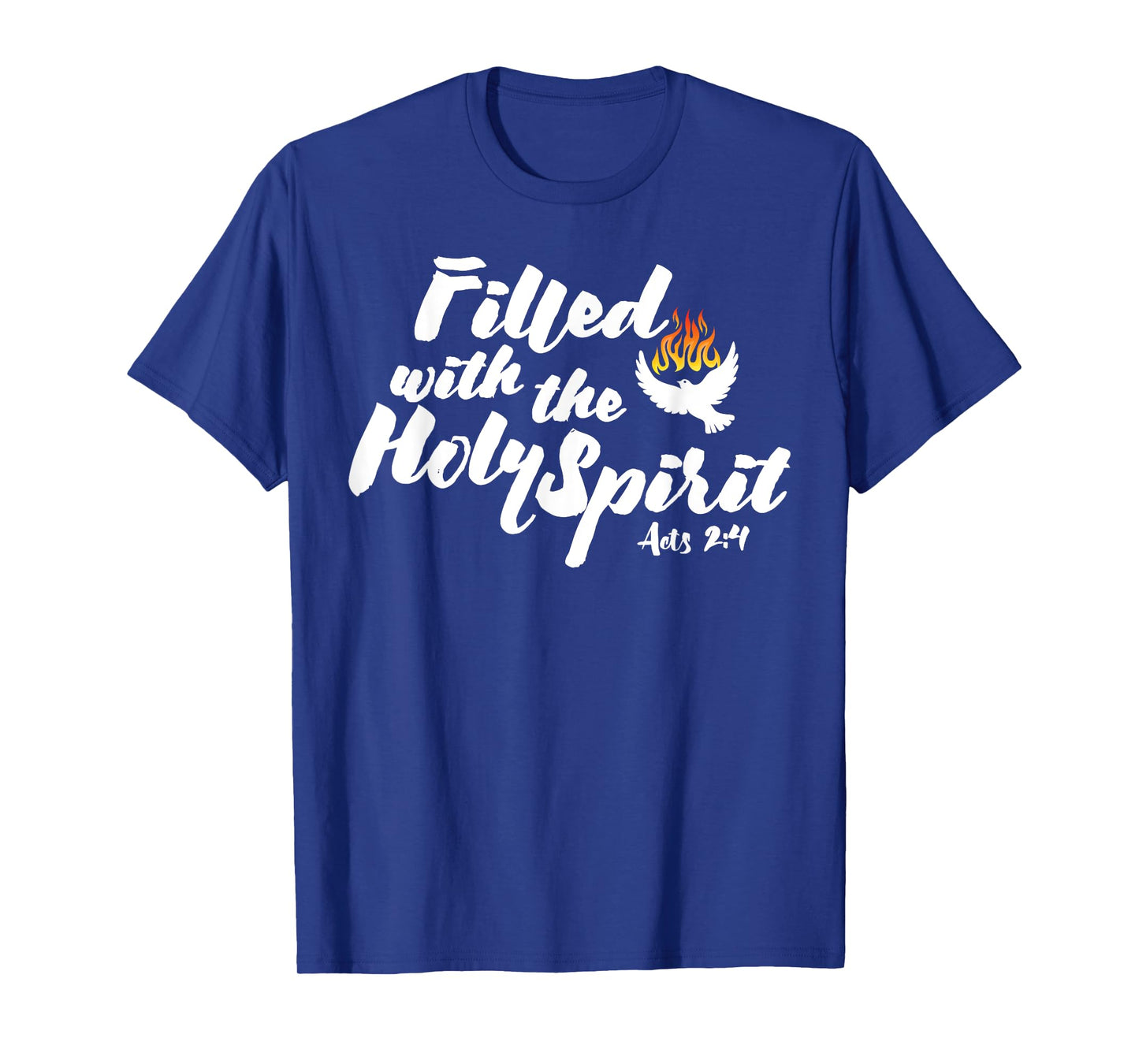 Tongues of Fire Flame Holy Spirit Acts 2 Pentecost Dove T-Shirt