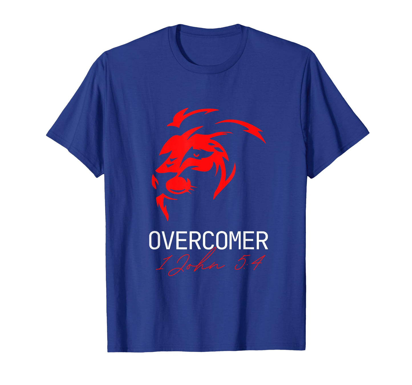 Christian Faith Overcomer Motivational Lion T-Shirt