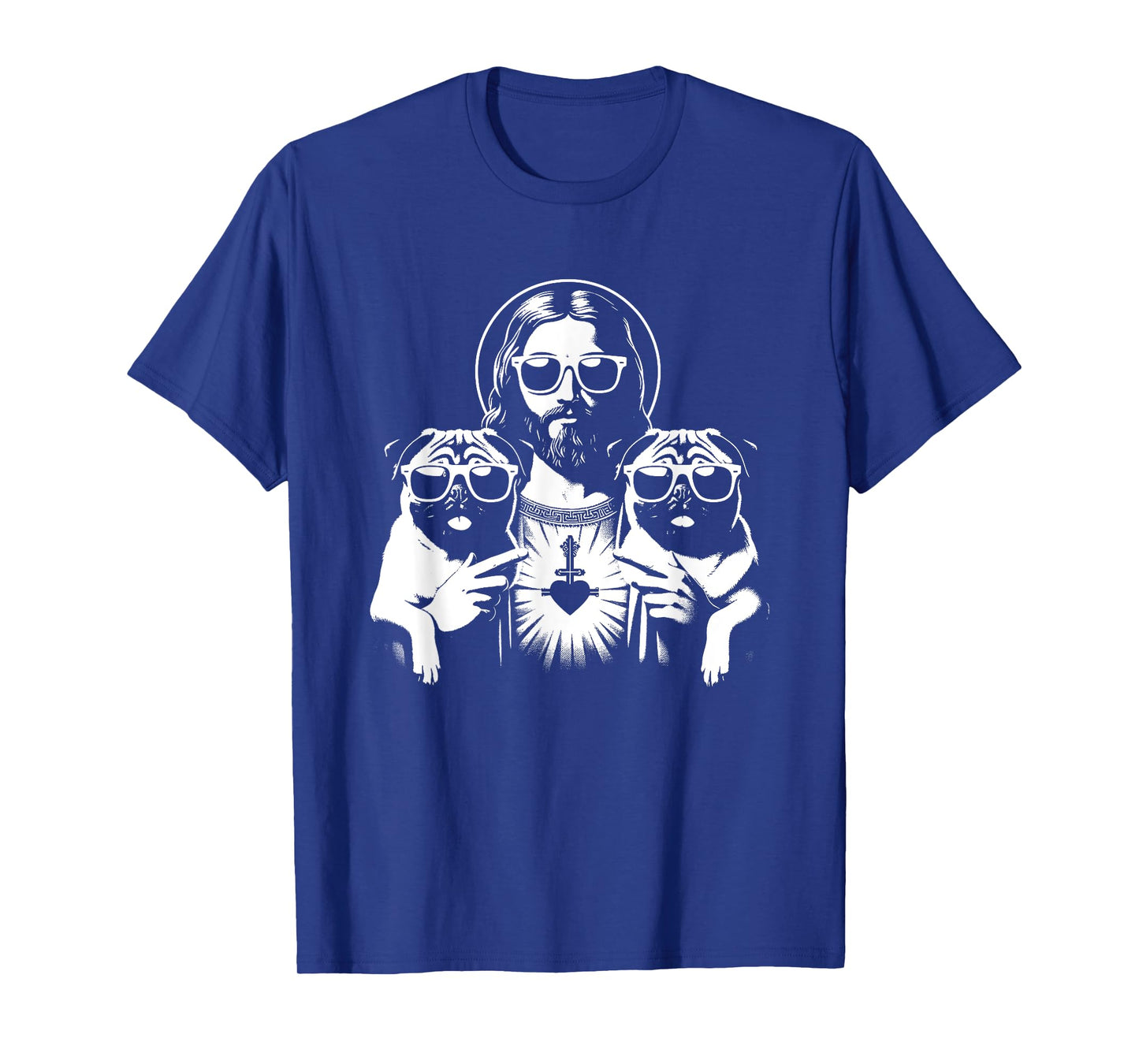 Jesus Pugs - Funny Christian Religious Dog Lover Men Women Girls Kids T-Shirt