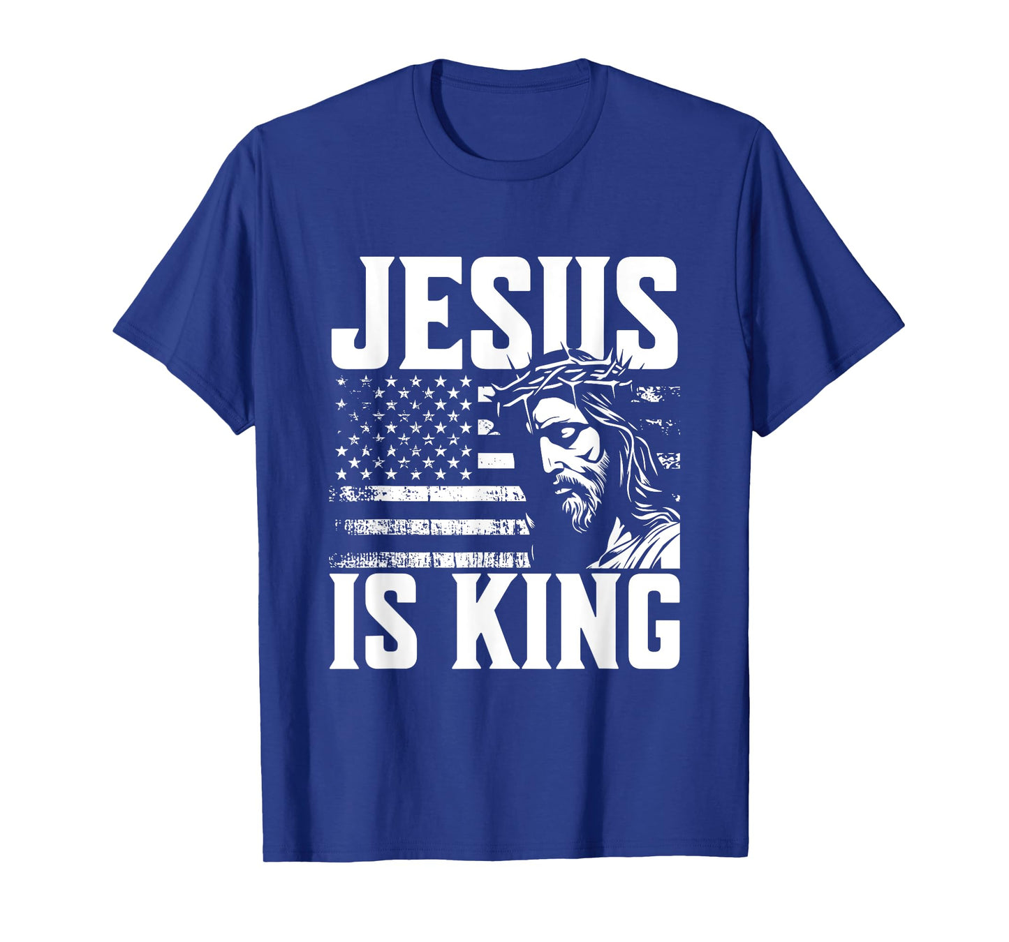 Minimalist Christian Religious Prayer Jesus Is King T-Shirt
