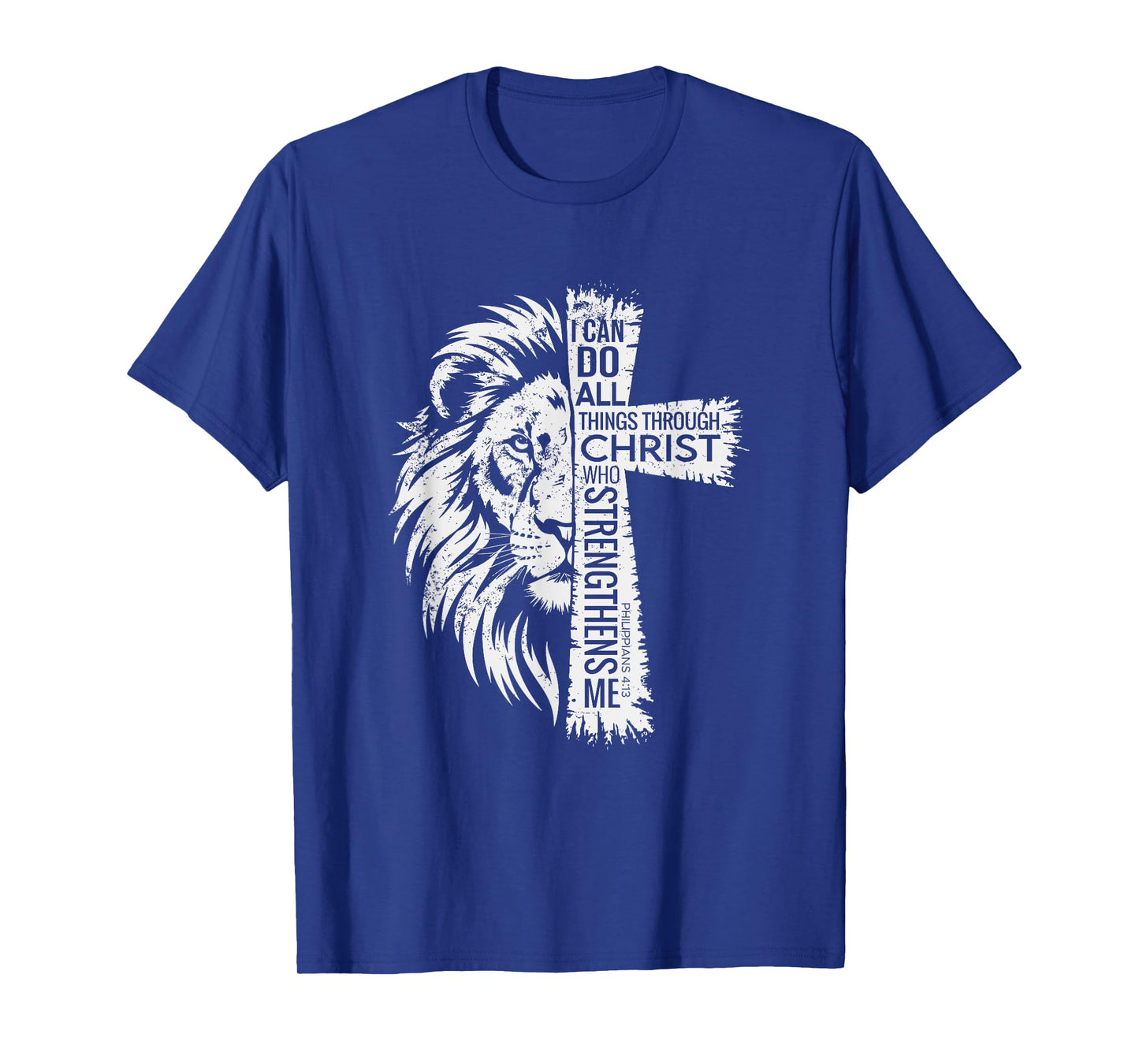 Lion of Judah and Cross with Philippians 4:13 shirt T-Shirt