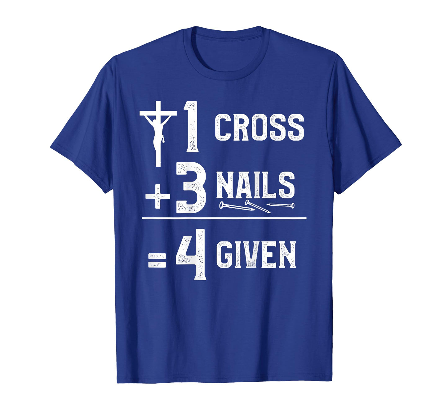 NextLevel Merch 1 Cross 3 Nails 4 Given Unisex-Adults Black T-Shirt