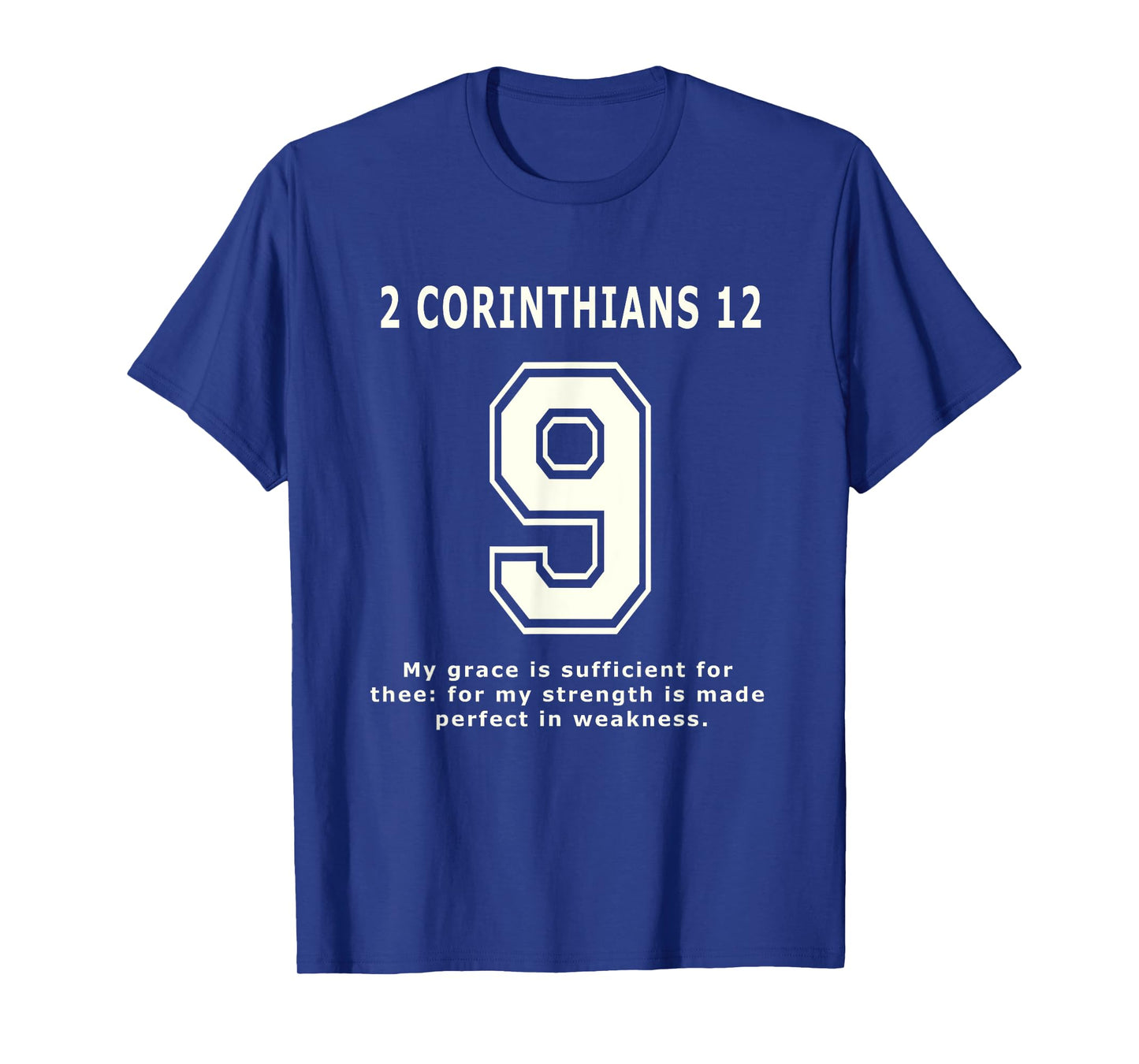 2 Corinthians 9 Team Sports Bible Verse Christian Jersey T-Shirt
