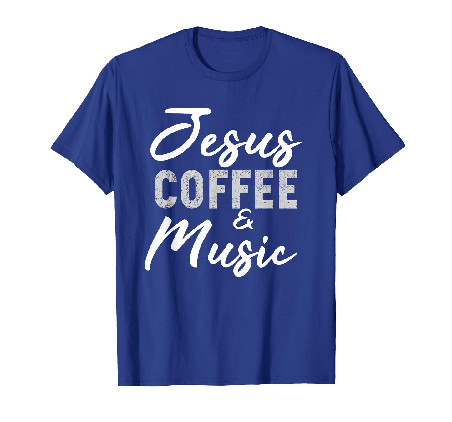 Jesus Coffee and Music Funny Musician Christian Band Gift T-Shirt