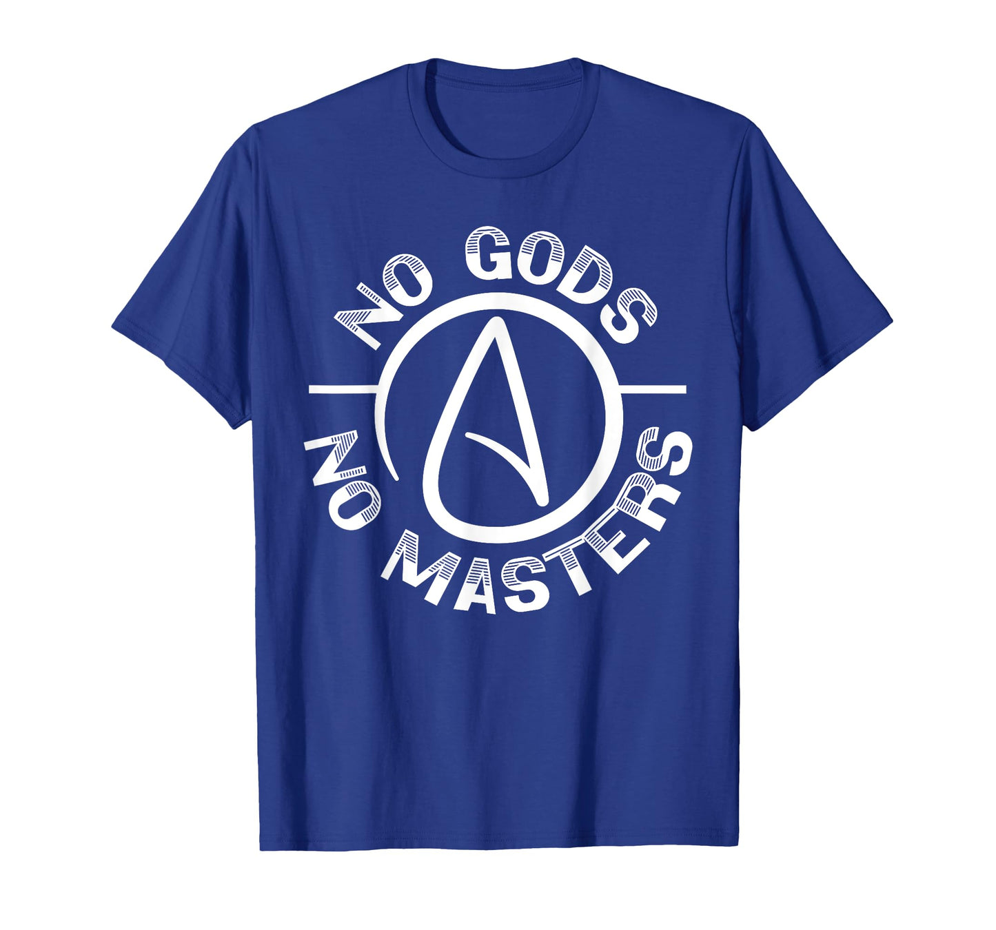 No Gods No Master Anti-Religion Agnostic Blackcraft Atheist T-Shirt