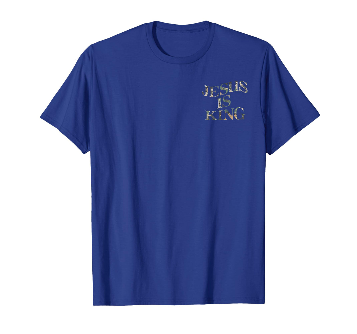 Jesus is King Cross Christian God Religious 2 Sides Tee T-Shirt