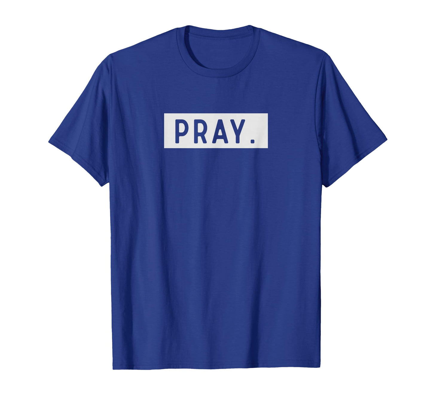 Pray Minimalist Trendy Christian Spiritual Mens Womens T-Shirt