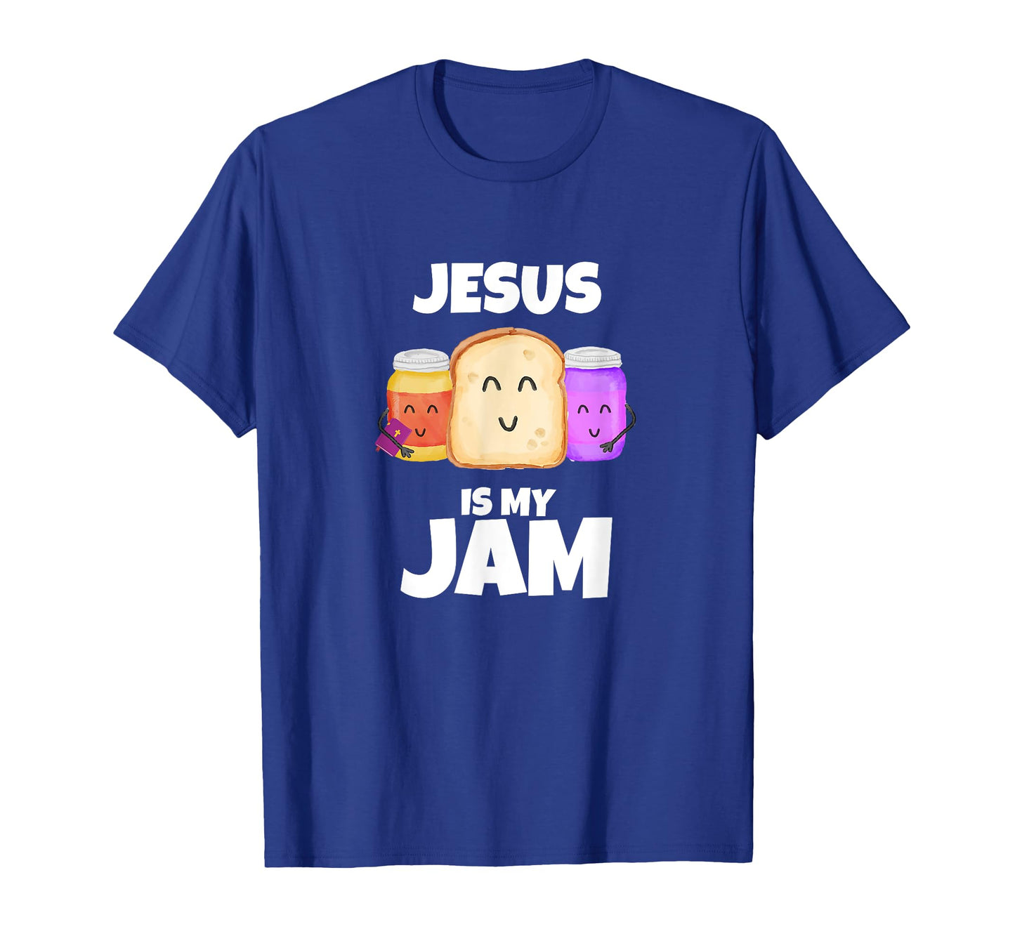 Jesus is my Jam Funny Bible Holding Jam Graphic T-Shirt
