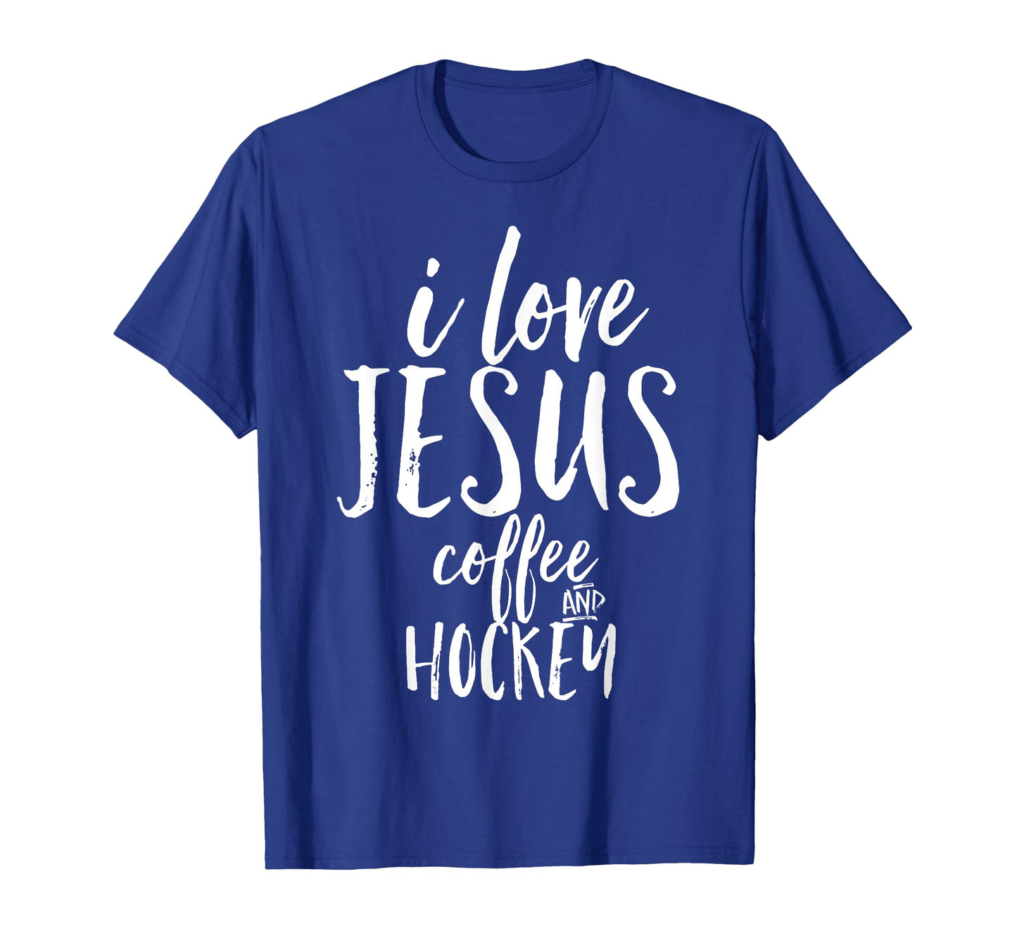I Love Jesus Coffee and Hockey Christian Sports Fun Shirt T-Shirt