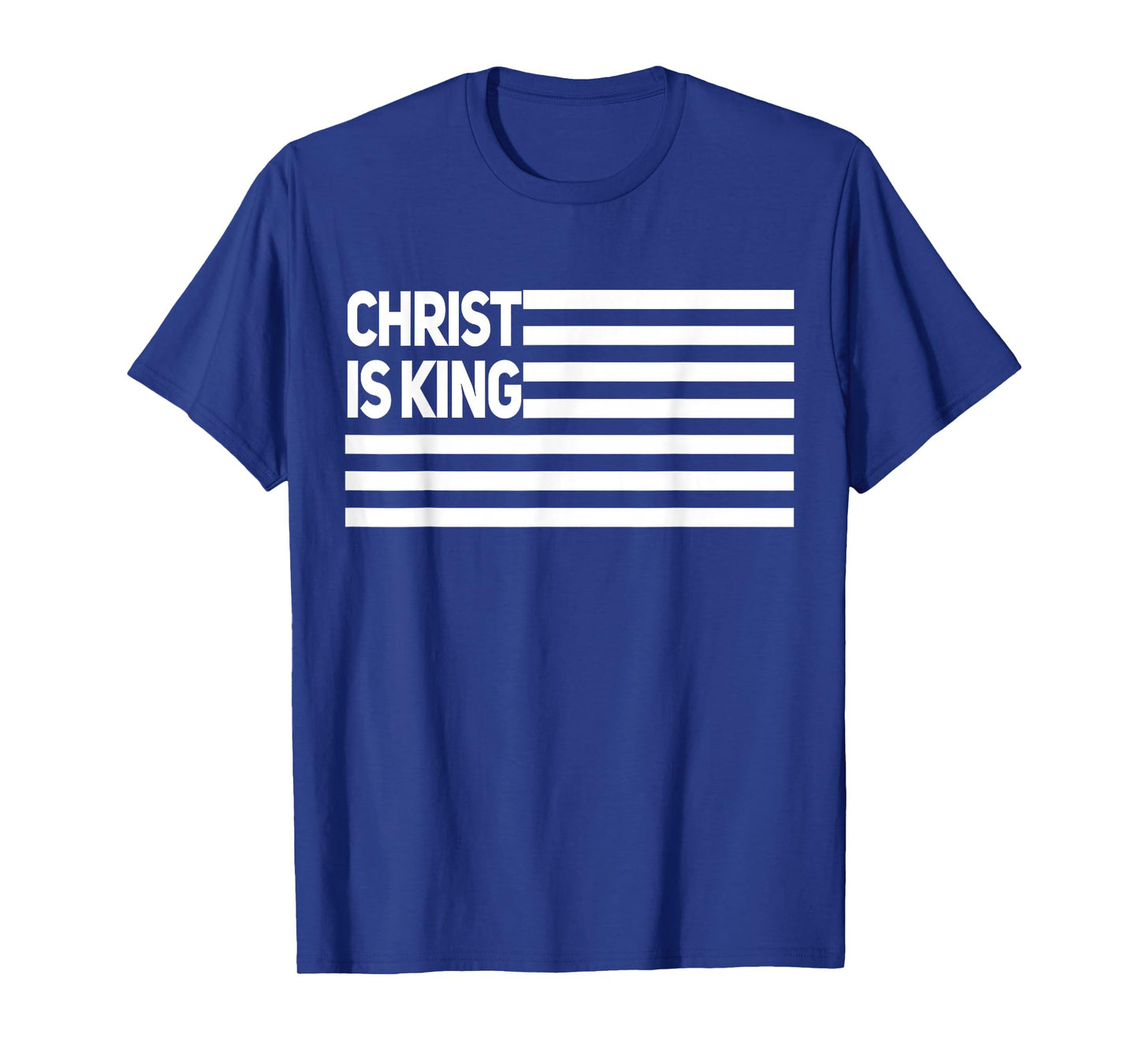 Christ is King American Flag Patriotic Pray Design T-Shirt