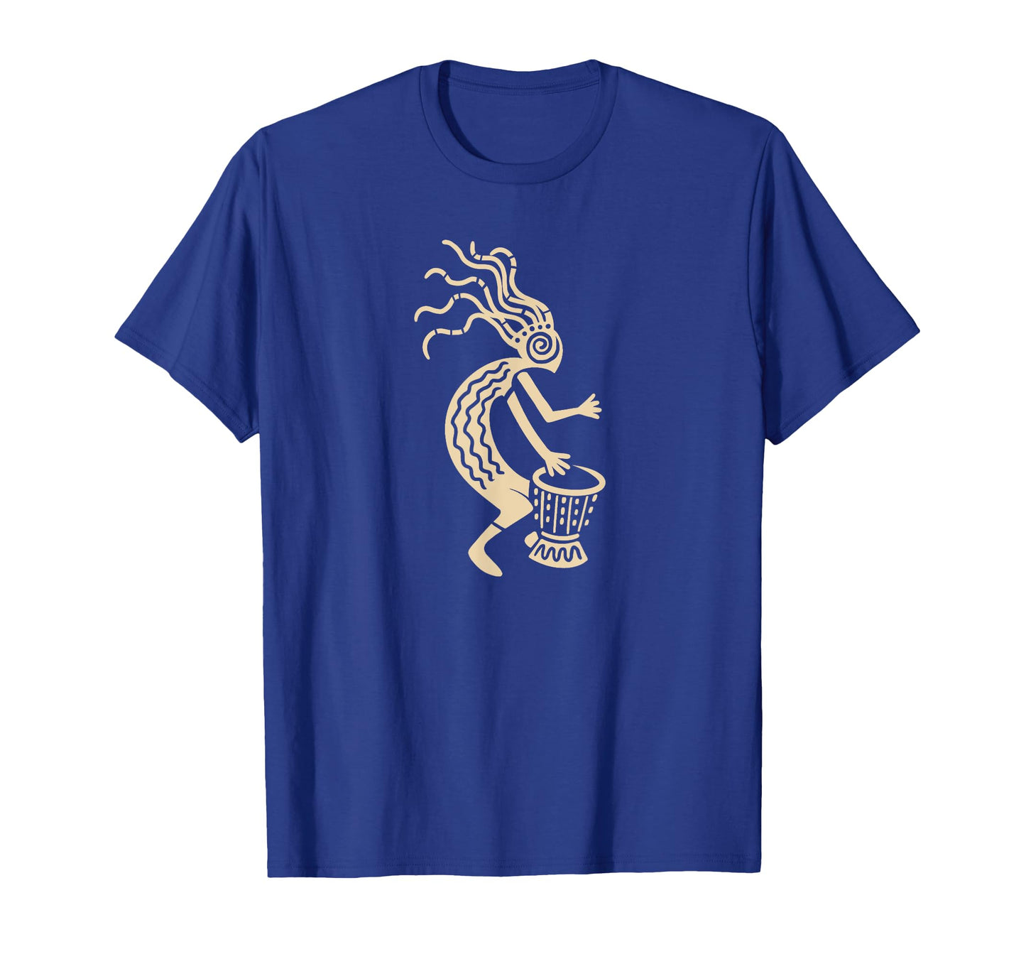 Kokopelli with Drum God Symbol of Joy and Fertility T-Shirt