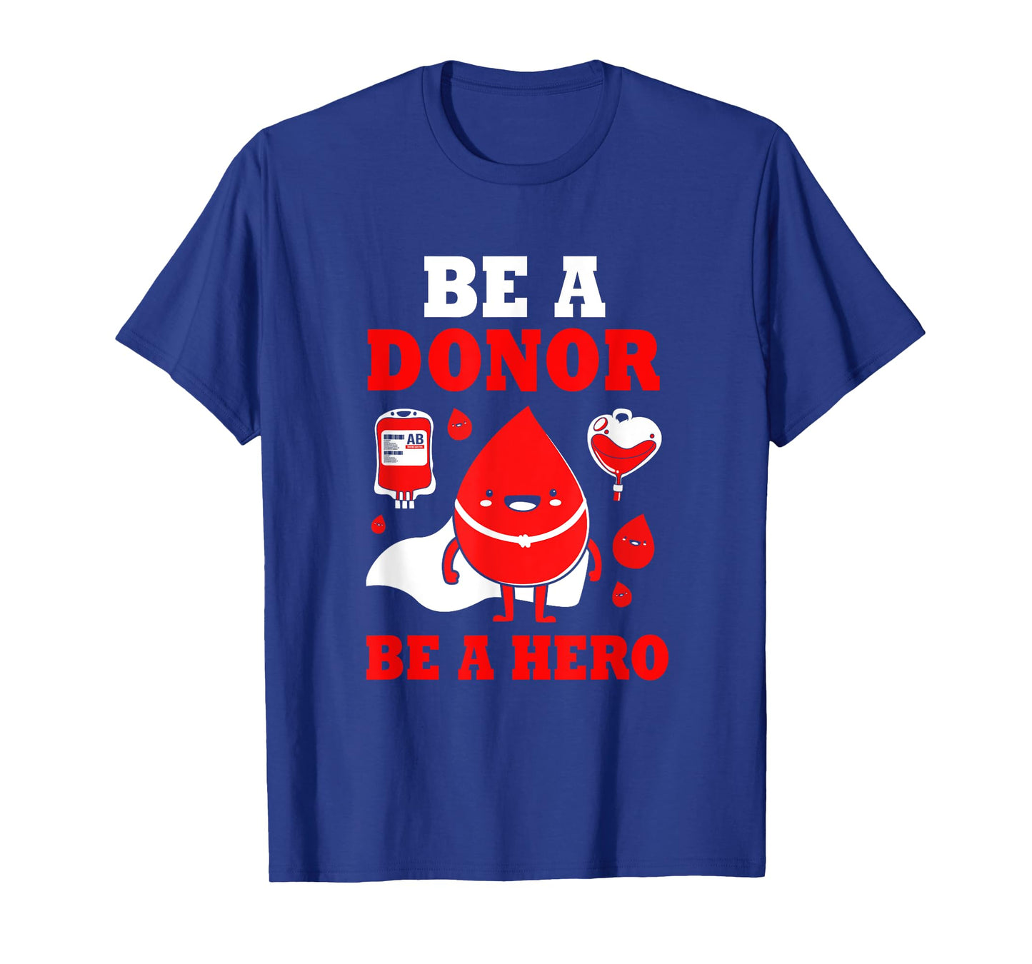 Donor Hero Phlebotomy Blood Donor Awareness T-Shirt