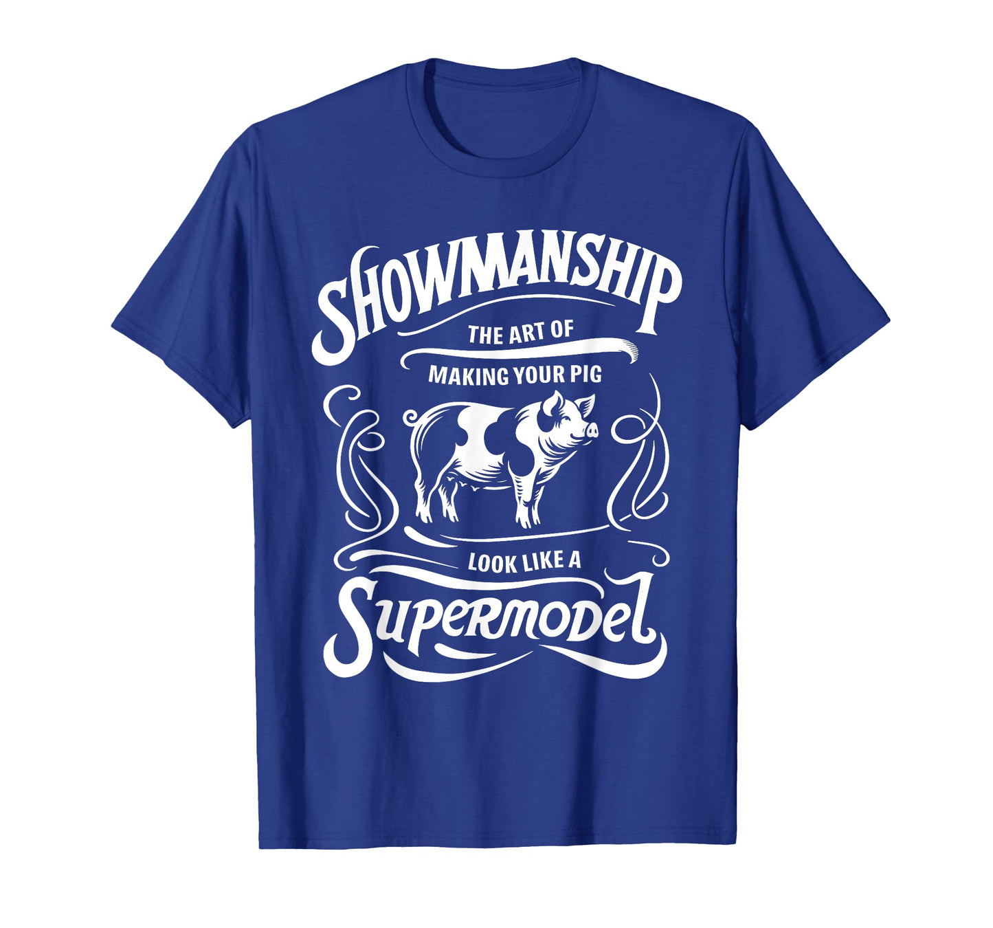 Showmanship Definition Fair Animal Show Pig Livestock Show T-Shirt