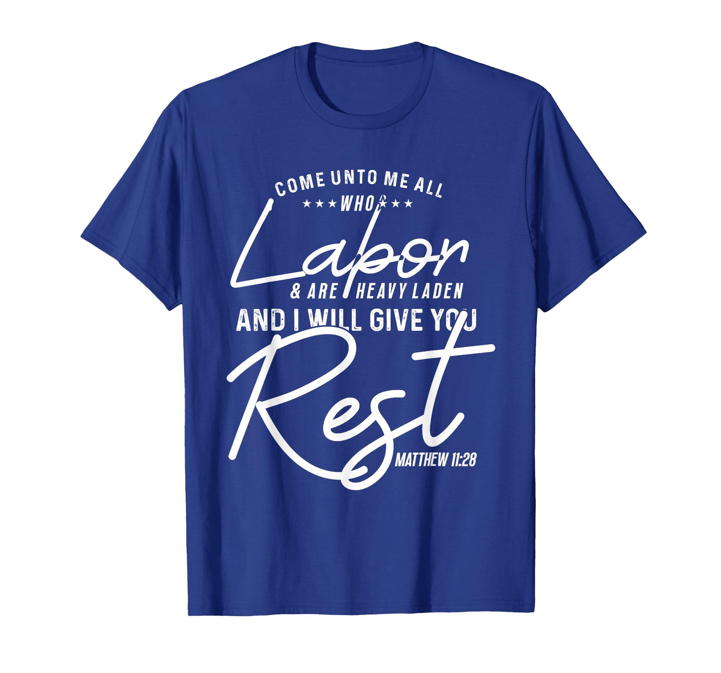 Bible Verse God Matthew 11:28 - Invitation to Rest T-Shirt